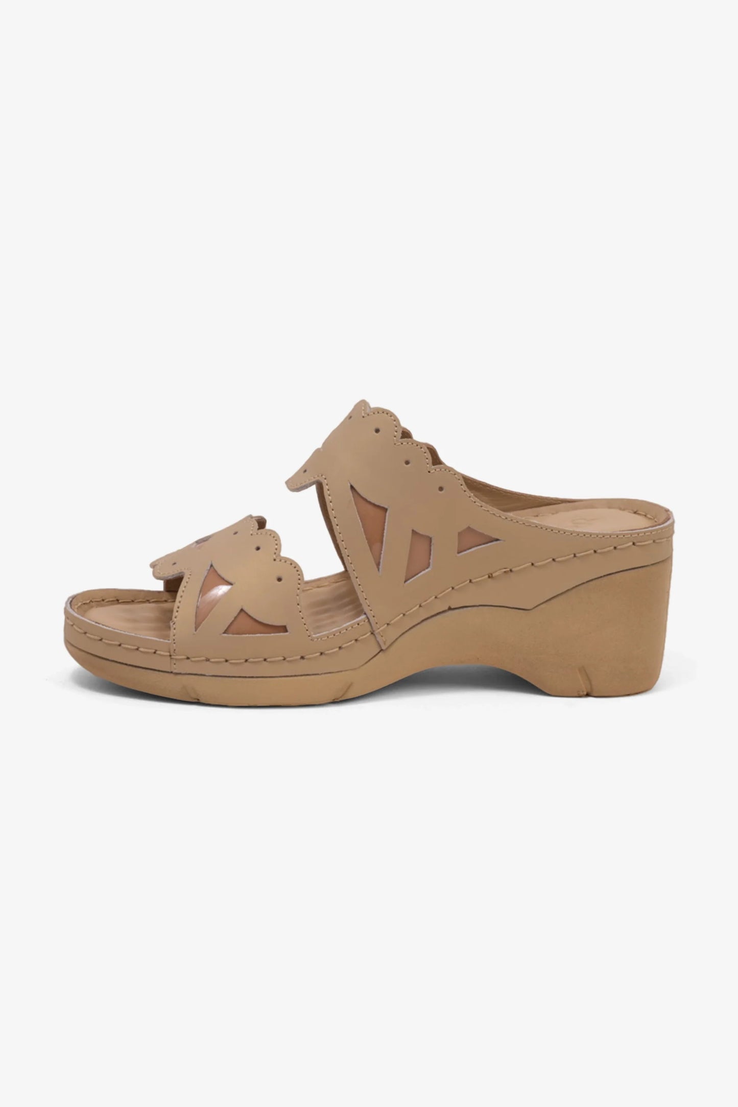 Comfort Plus Women's Open-Toe Cutout Sandals Beige LSDCPGG114