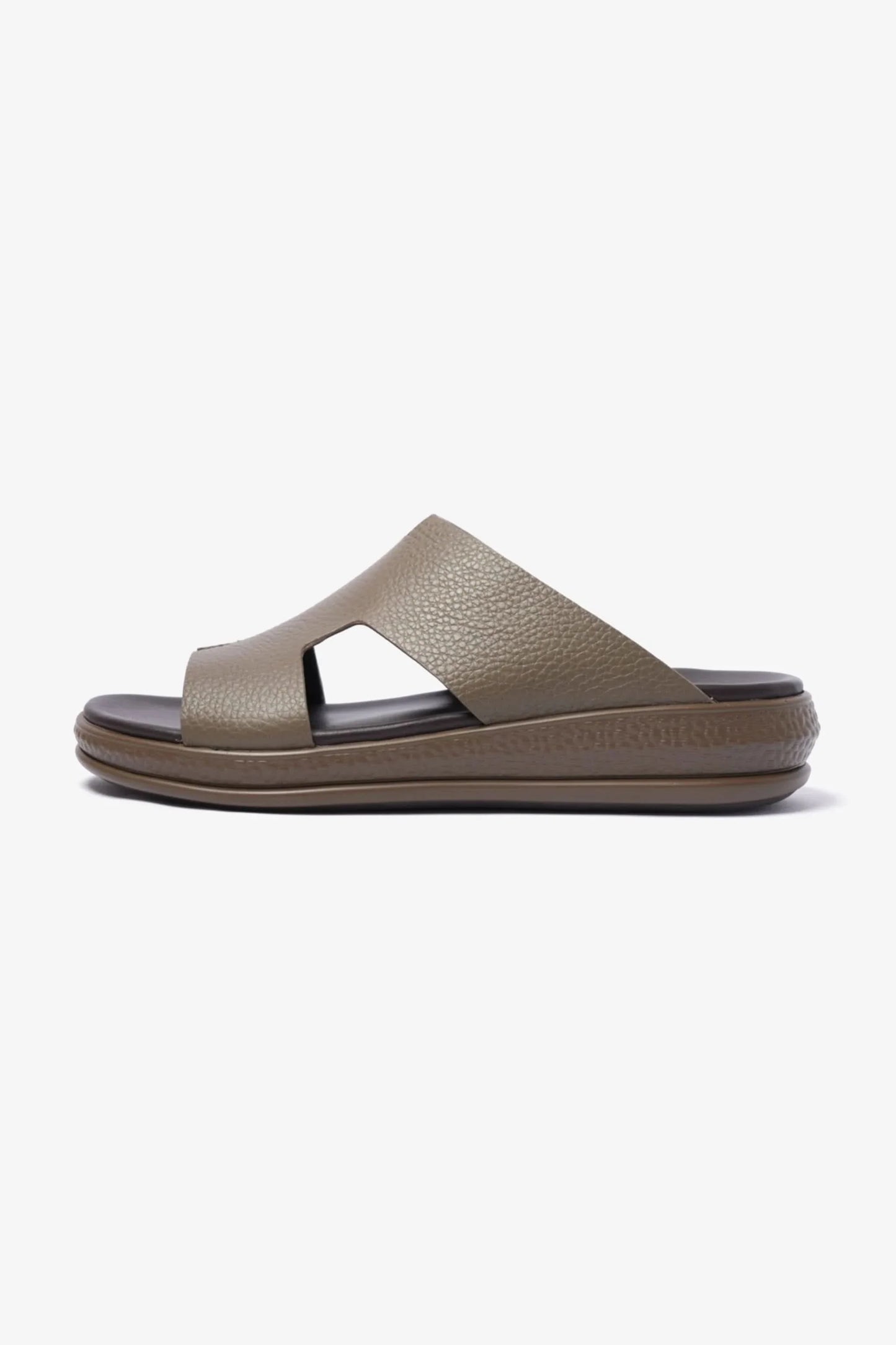 Comfort Plus Men's Classic Leather Arabic Sandals Truffle MSDCPD105