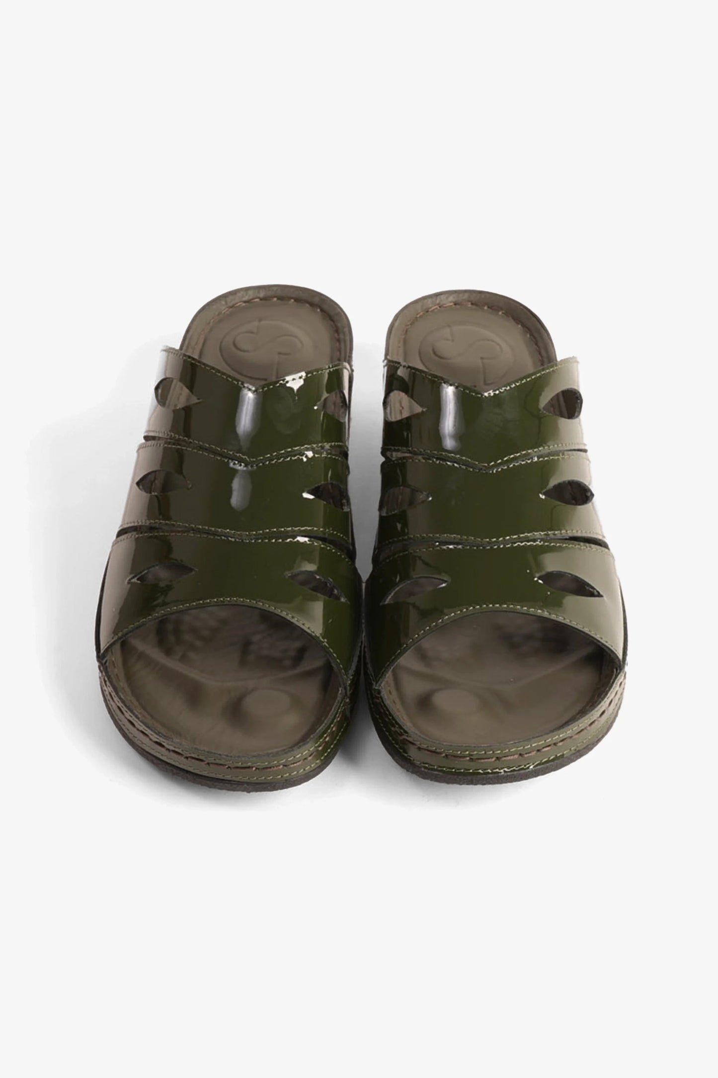 Comfort Plus Women's Mid Heel Sandals Olive CP515