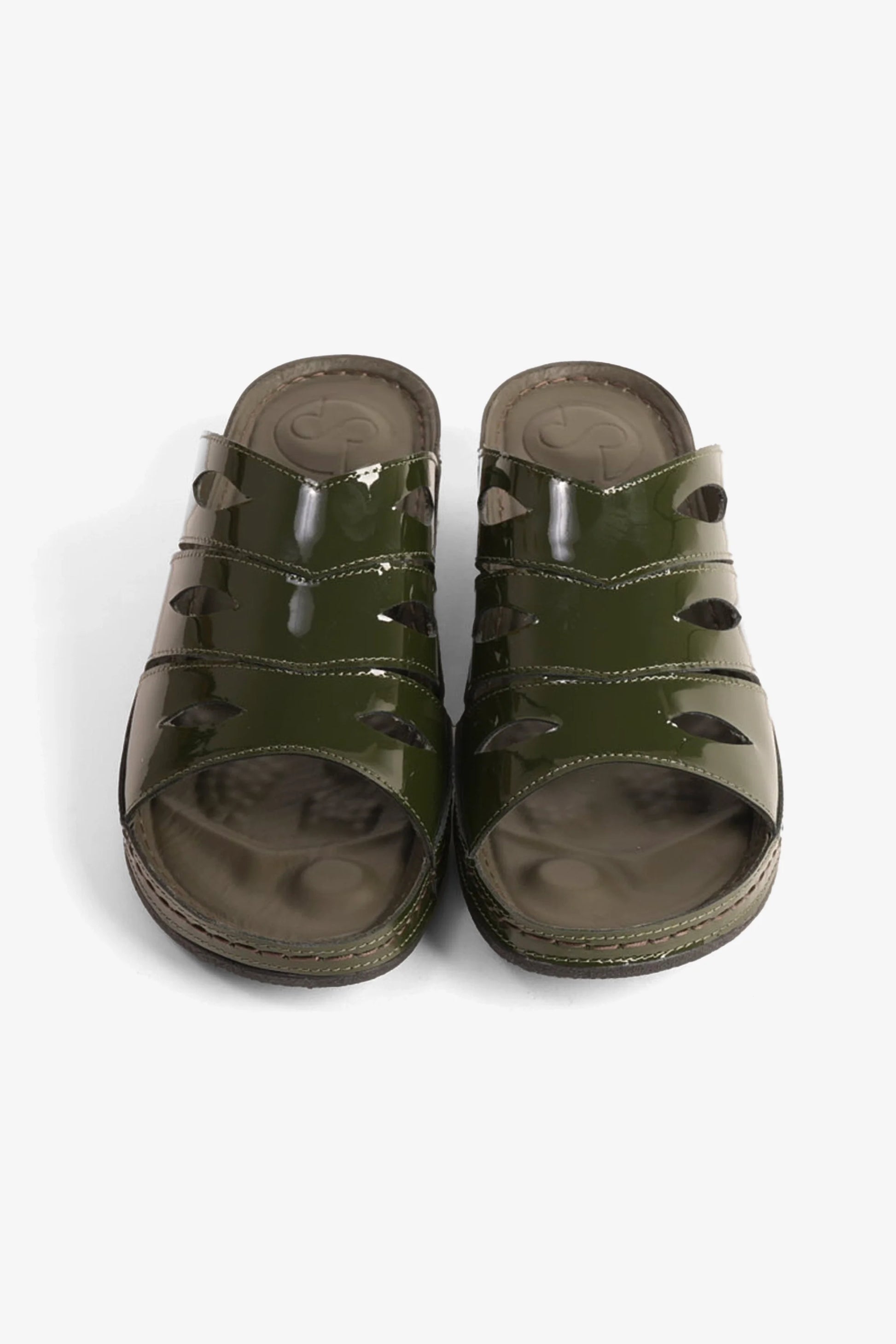 Comfort Plus Women's Mid Heel Sandals Olive CP515