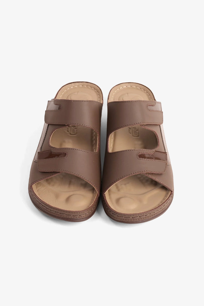 COMFORT PLUS WOMEN'S SANDALS SLEEK DESIGN WITH ADJUSTABLE STRAP BROWN - Seventy7