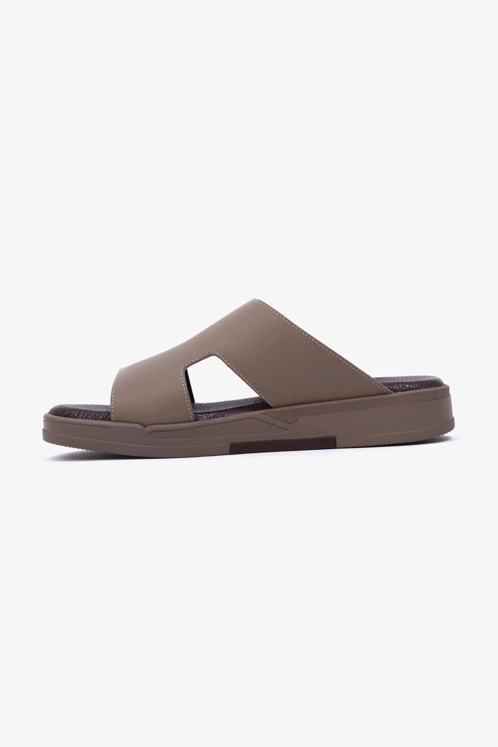 Cavalier Uomo Men's Leather Slide Sandals Stone MSDCVHAR312