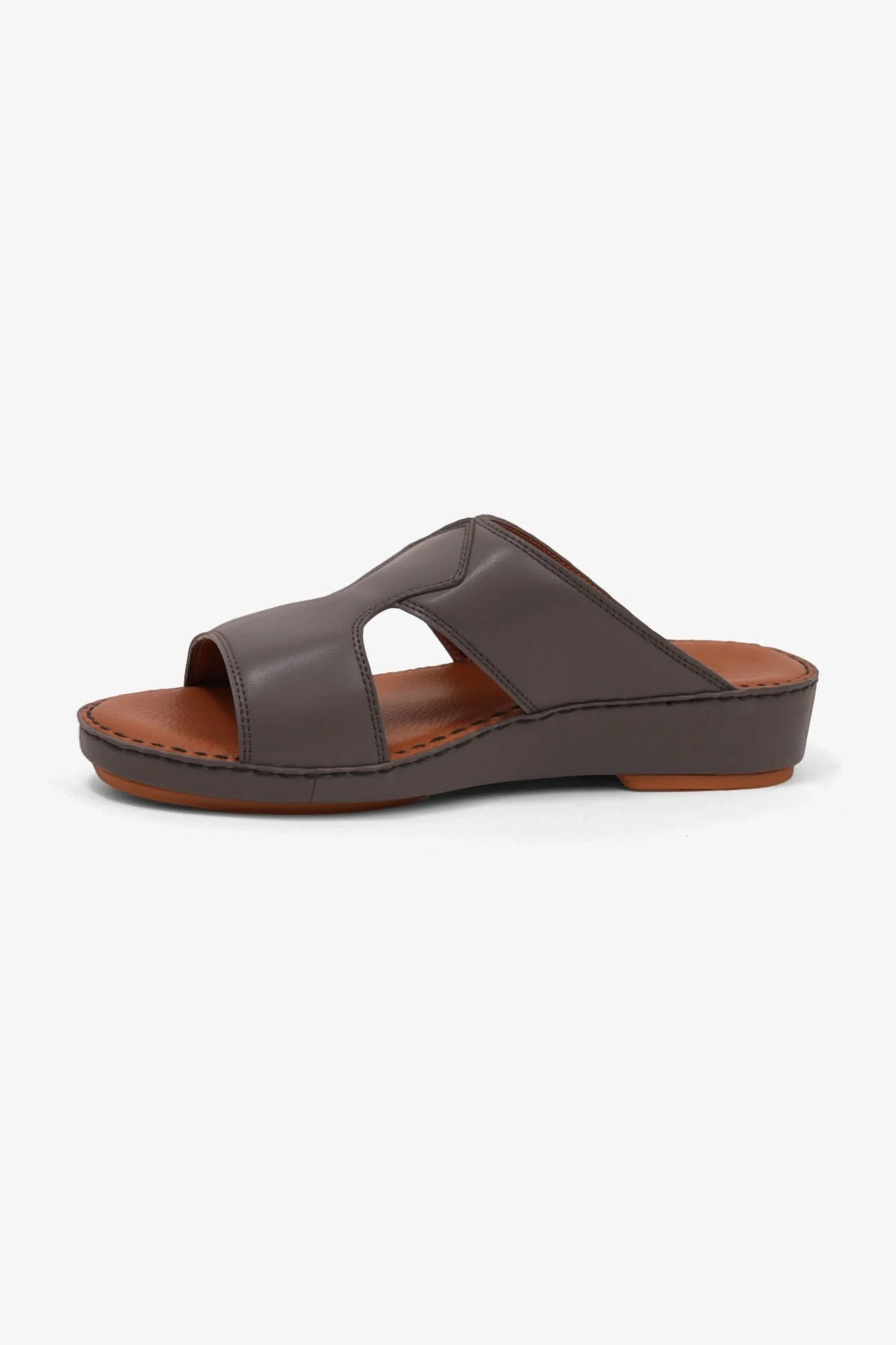 Comfort Plus Men's Luxurious Leather Sandals Dark Grey MSDCP7012