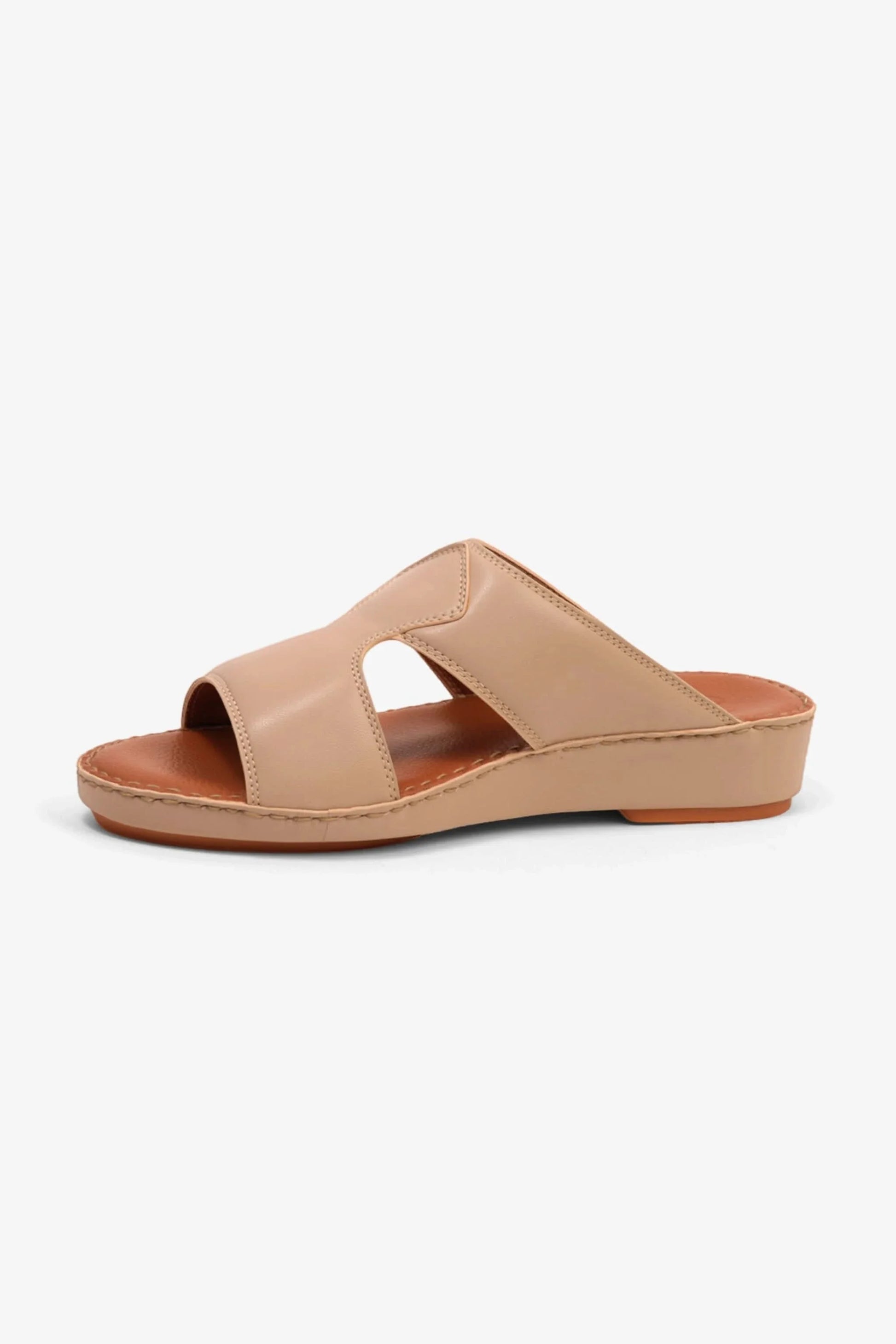 Comfort Plus Men's Luxurious Leather Sandals Mandorla MSDCP7012