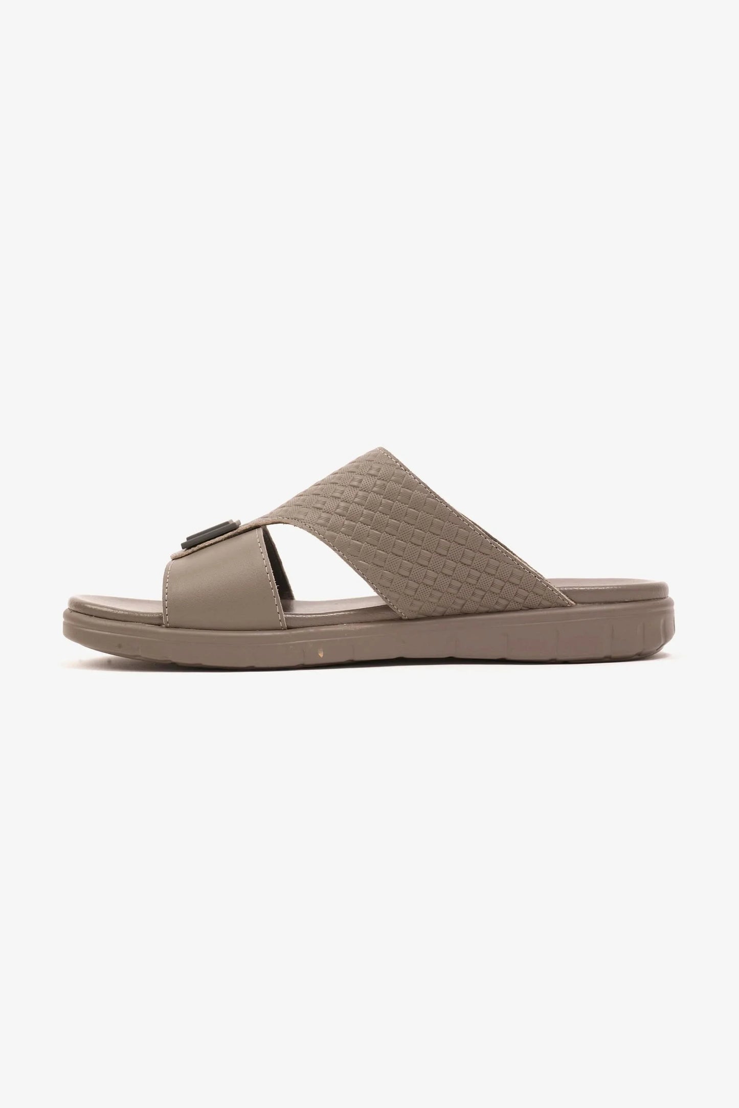 Comfort Plus Men's Embossed Leather Arabic Sandals Stone MSDCP201