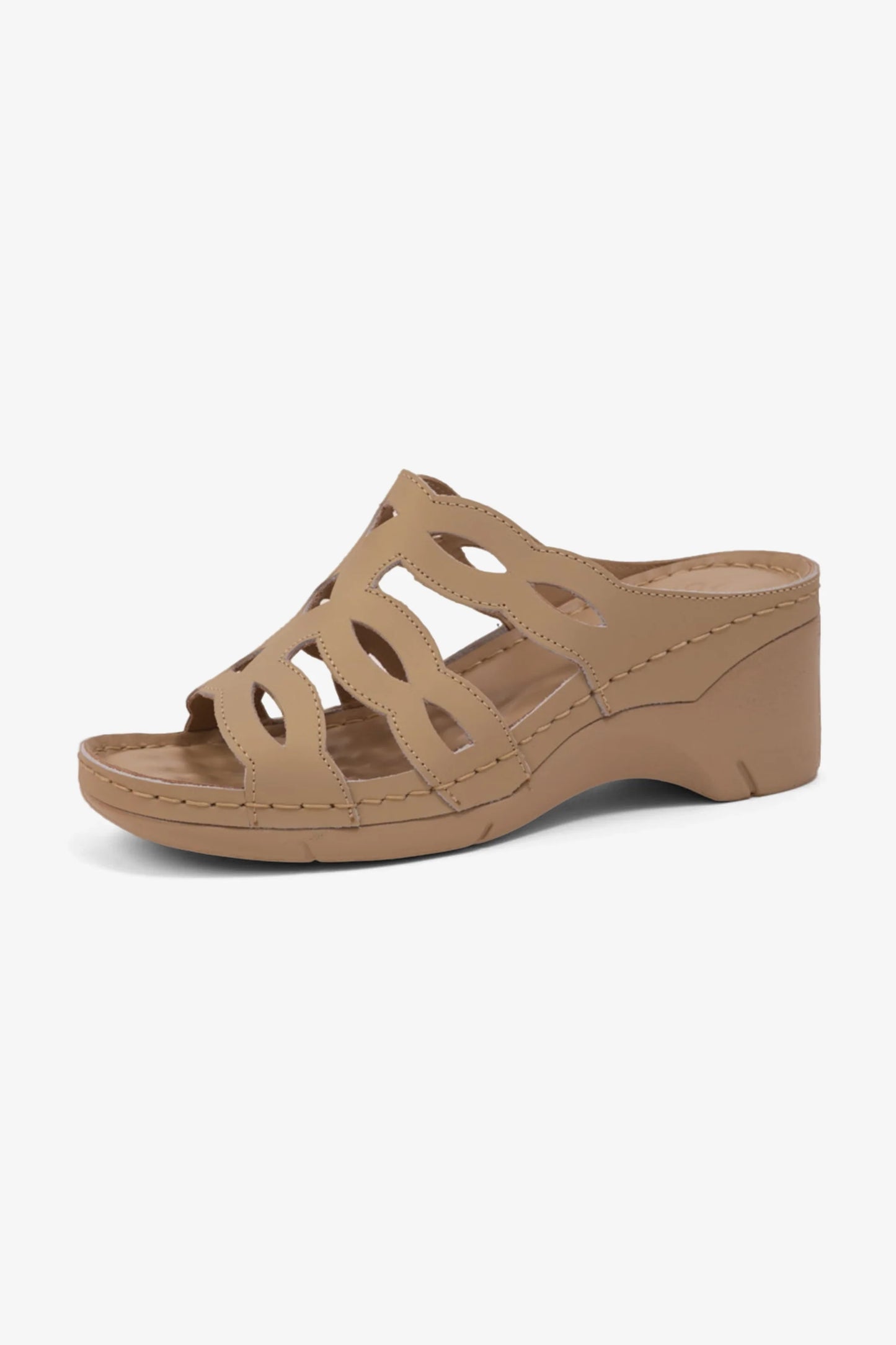 Comfort Plus Women's Cushioned Sandals Beige GG116