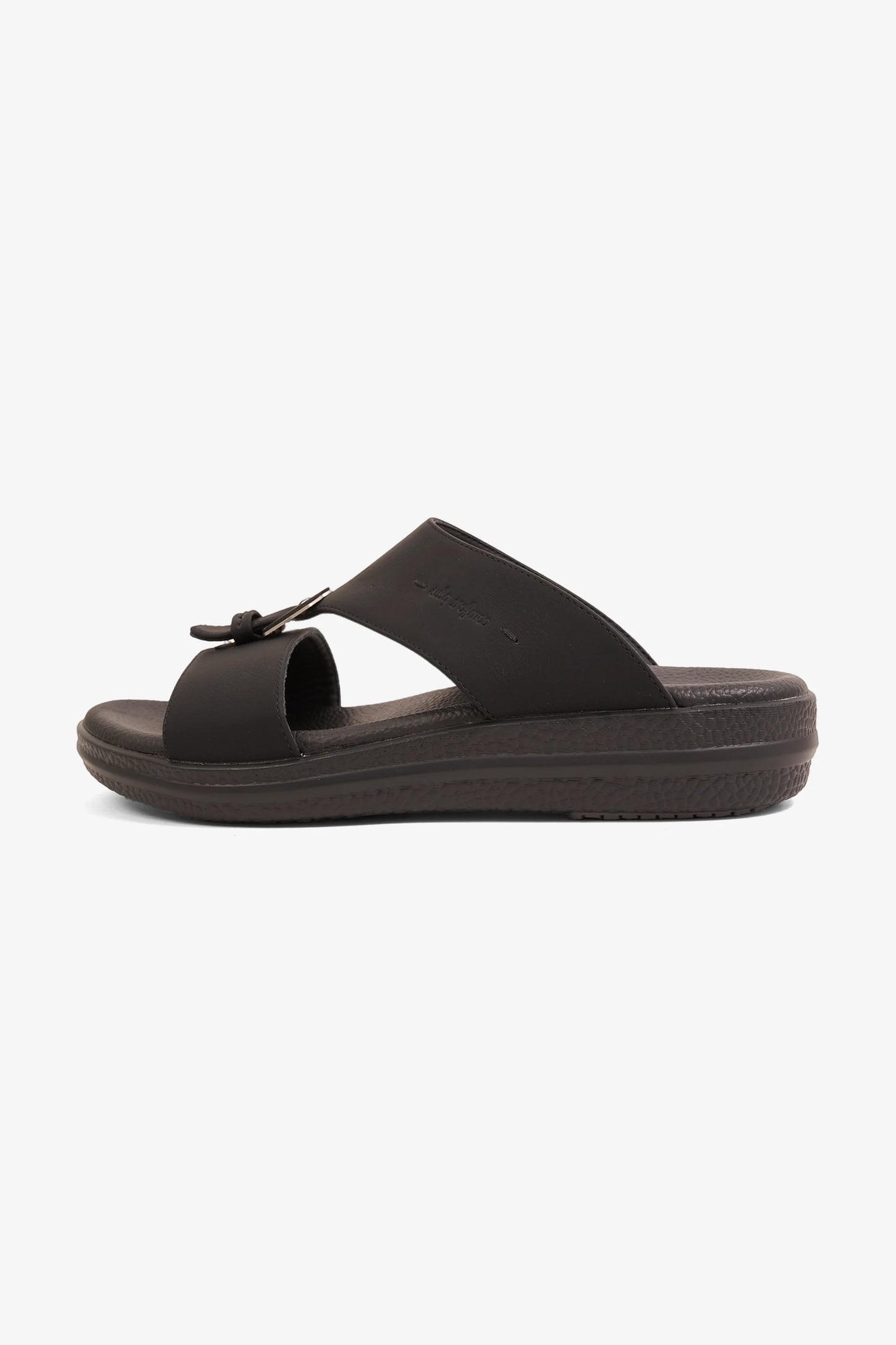 Comfort Plus Men's Infinity Step Arabic Sandals Black MSDGBCPRS101