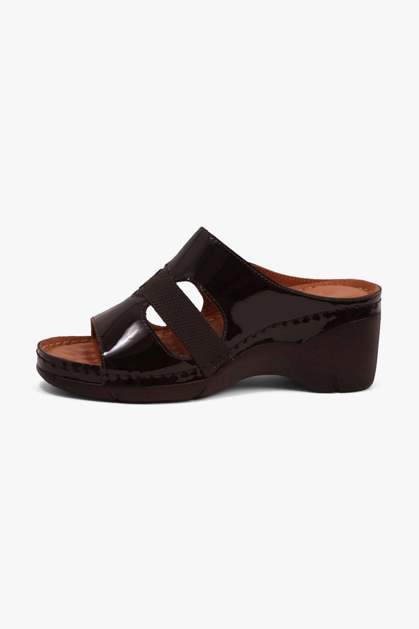 Comfort Plus Women's High Heel Arabic Sandals Brown GG115