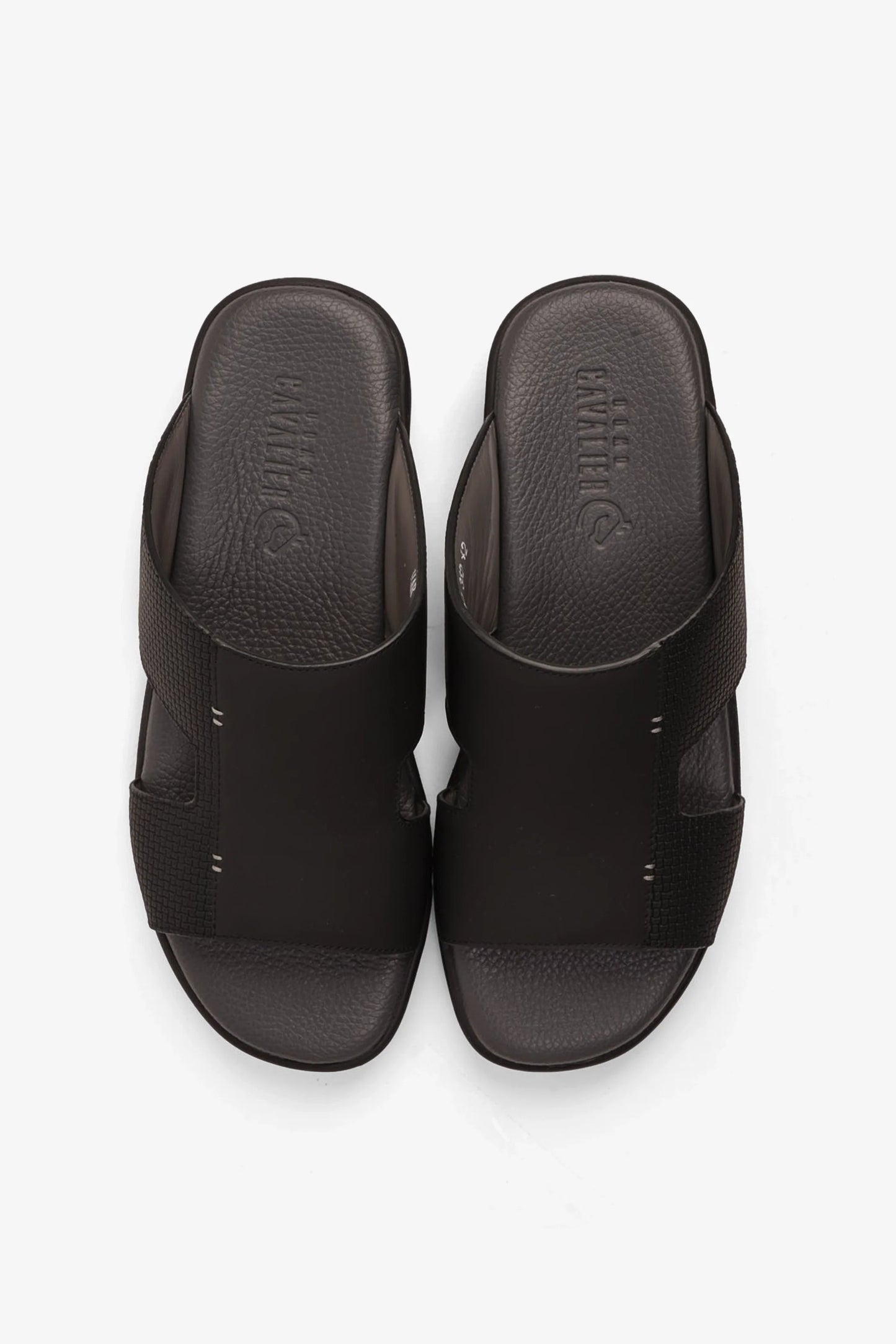 Cavalier Uomo Men's Arabic Extra Cushioned Sandals Black MSDCVHAR332