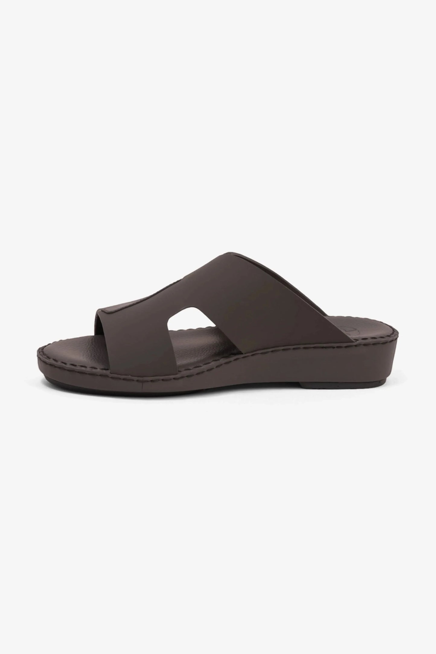Comfort Plus Men's Ultra Comfortable Leather Slip-On Sandals Dark Grey MSDCP7017