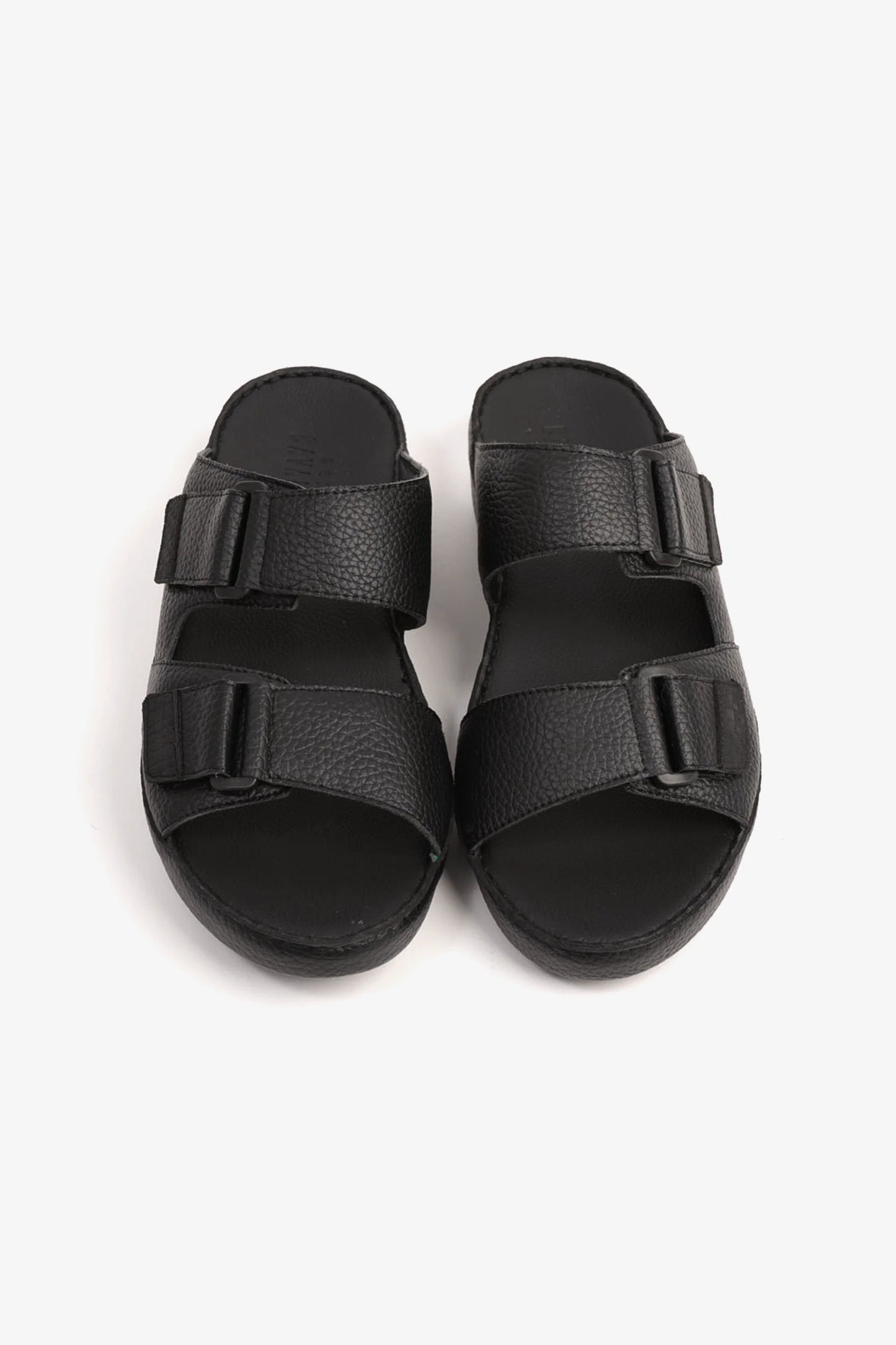 Cavalier Uomo Men's Arabic Sandals With Adjustable Strap Black MSDCV1107