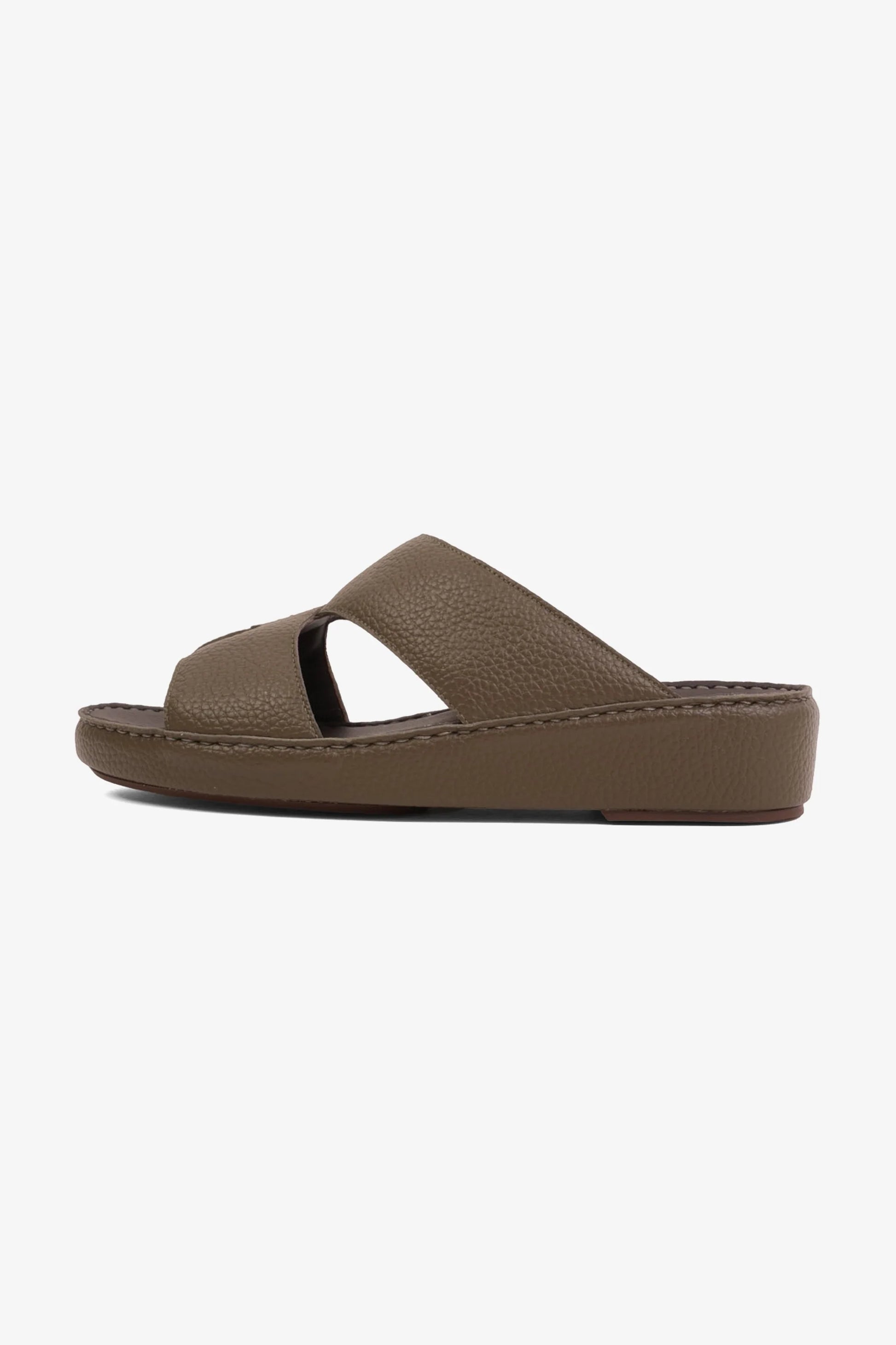 Cavalier Uomo Men's Elite Traditional Leather Arabic Sandals Olive MSDCV1117