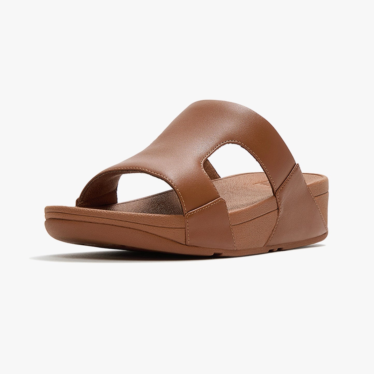 FITFLOP MENS GOGH MOC SLIDES SANDALS DARK BROWN