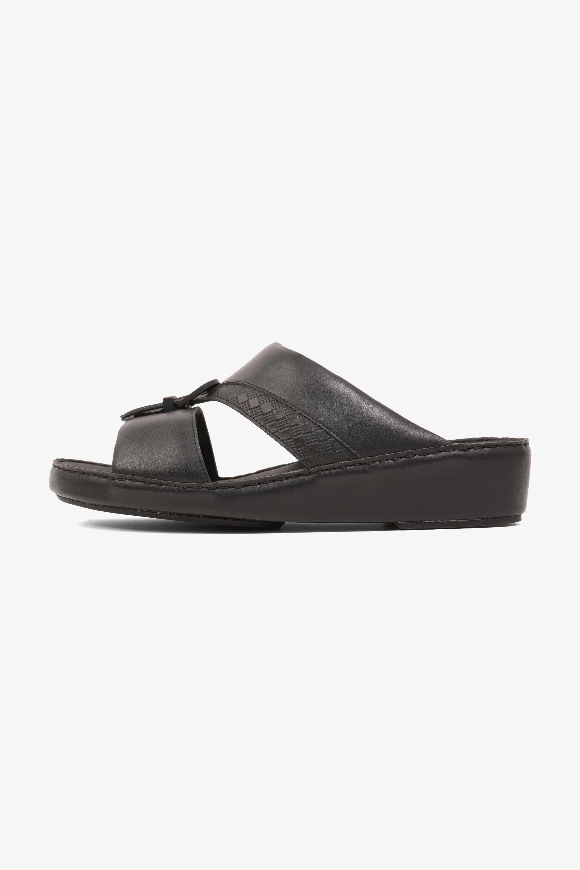 Comfort Plus Men's Traditional Style Sandals Black MSDCP901136