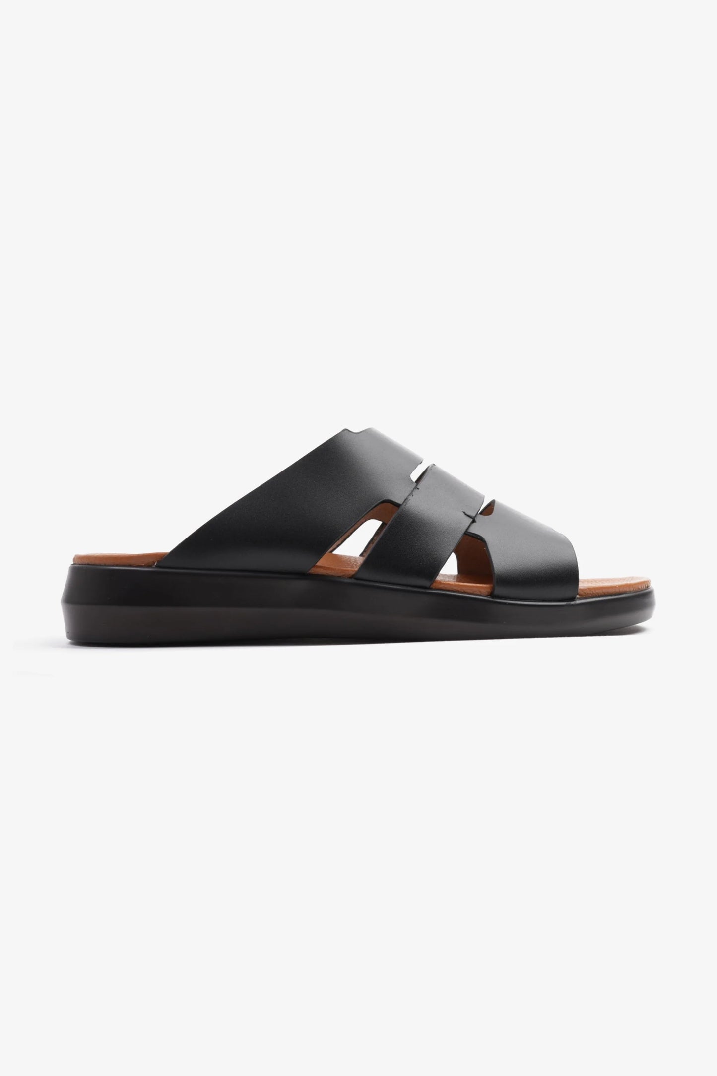 Comfort Plus Men's 2.2mm Arabic Sandals Black MSDCPKYB66