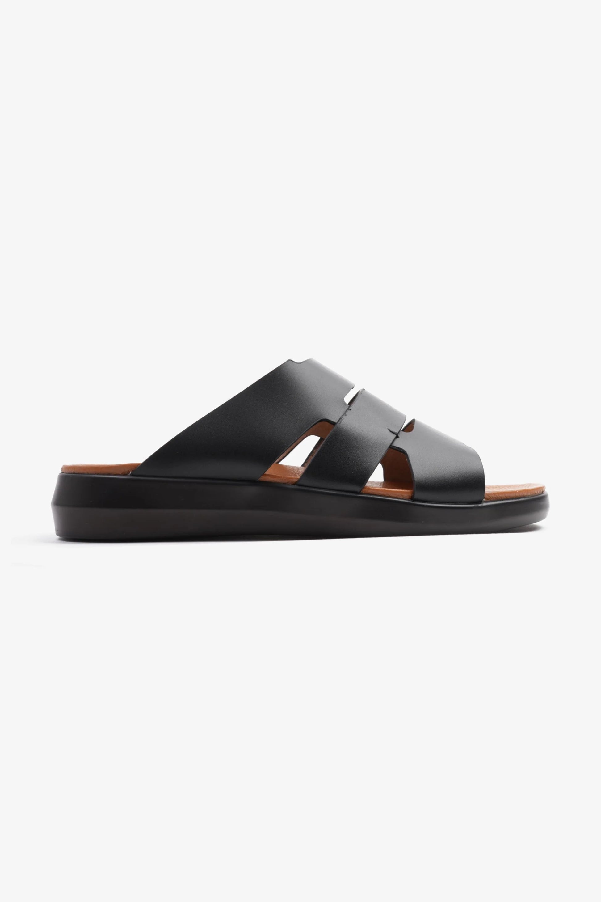 Comfort Plus Men's 2.2mm Arabic Sandals Black MSDCPKYB66