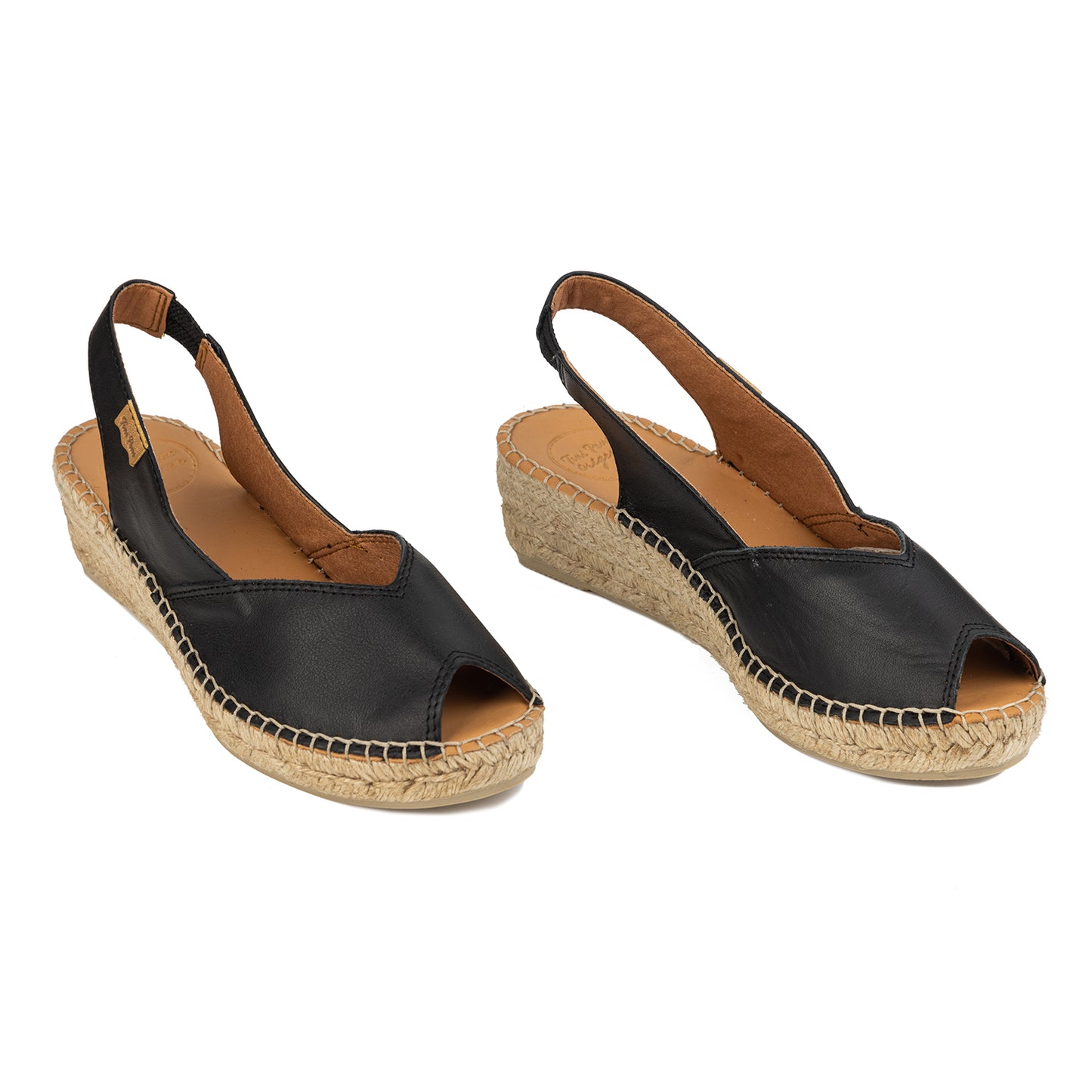 TONI PONS BERNIA LADIES SANDAL BLACK LEATHER