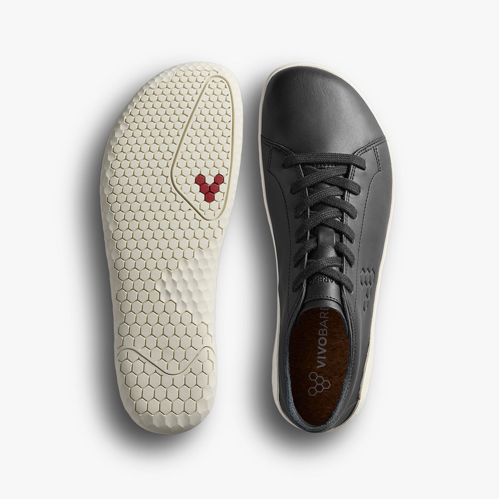 Vivobarefoot Geo Court IV Mens Obsidian/white