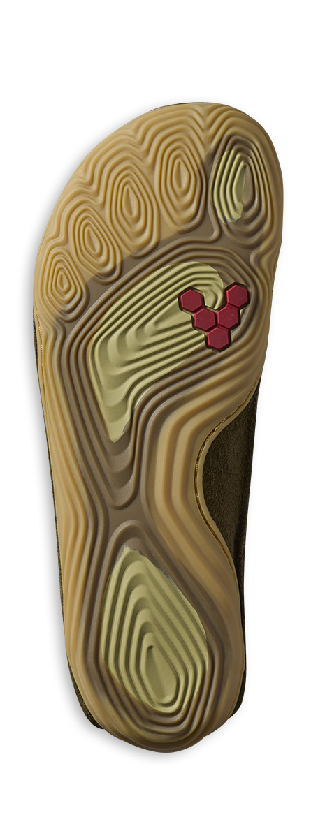 Vivobarefoot Sensus Mens Dark Olive Cracked Leather - Sole Therapy