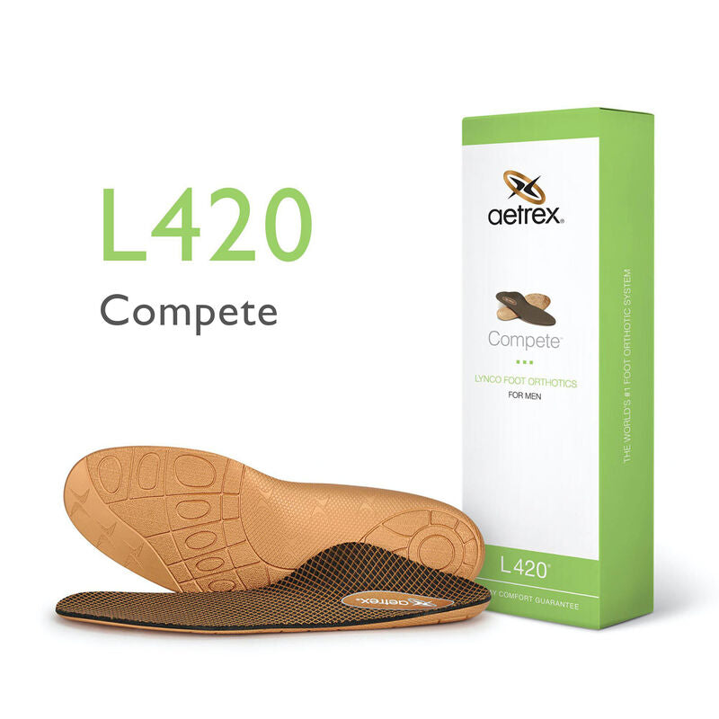 Aetrex Compete Posted Men's Orthotics L420