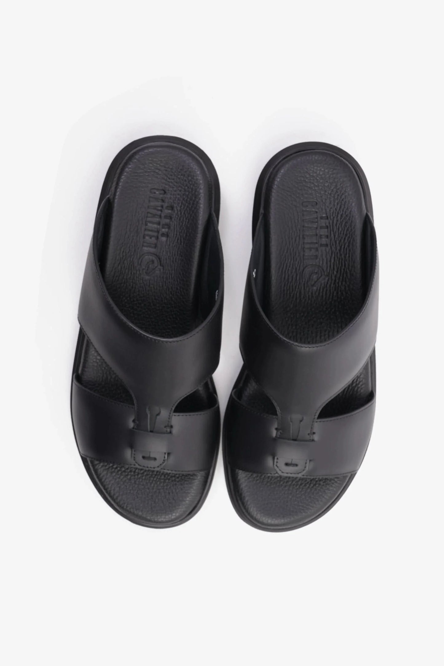 Cavalier Uomo Men's Comfortable Slip-On Sandals Black MSDCVALP116