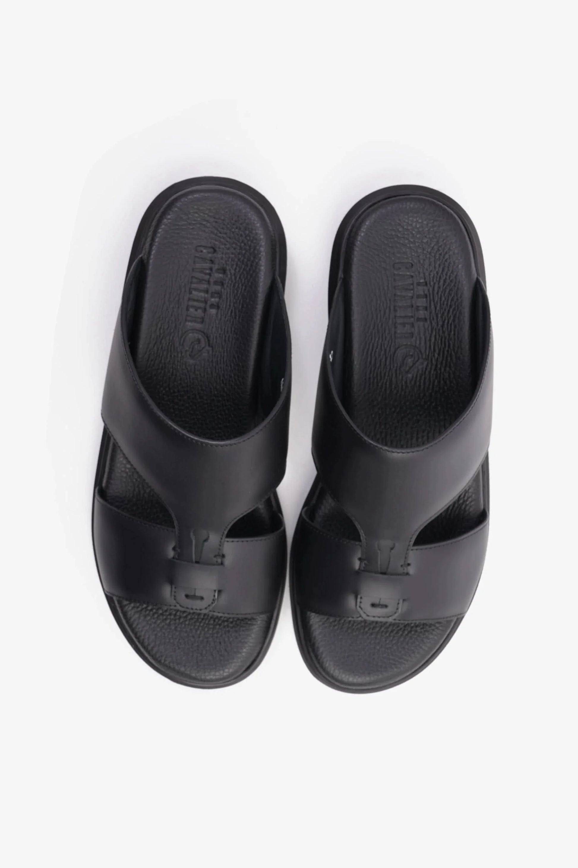 Cavalier Uomo Men's Comfortable Slip-On Sandals Black MSDCVALP116