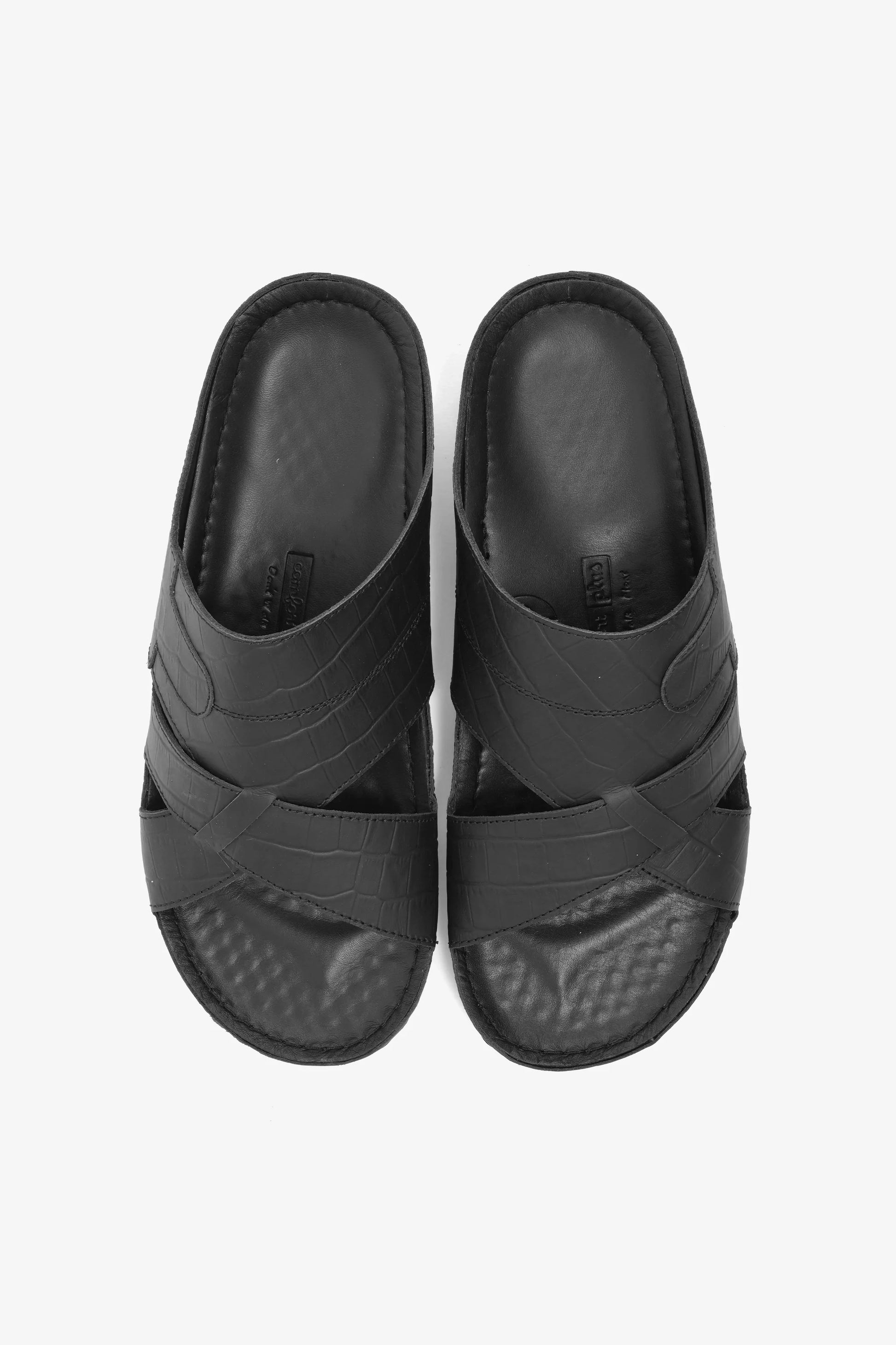 Comfort Plus Men's Arabic Sandals Black MSDCPAV03
