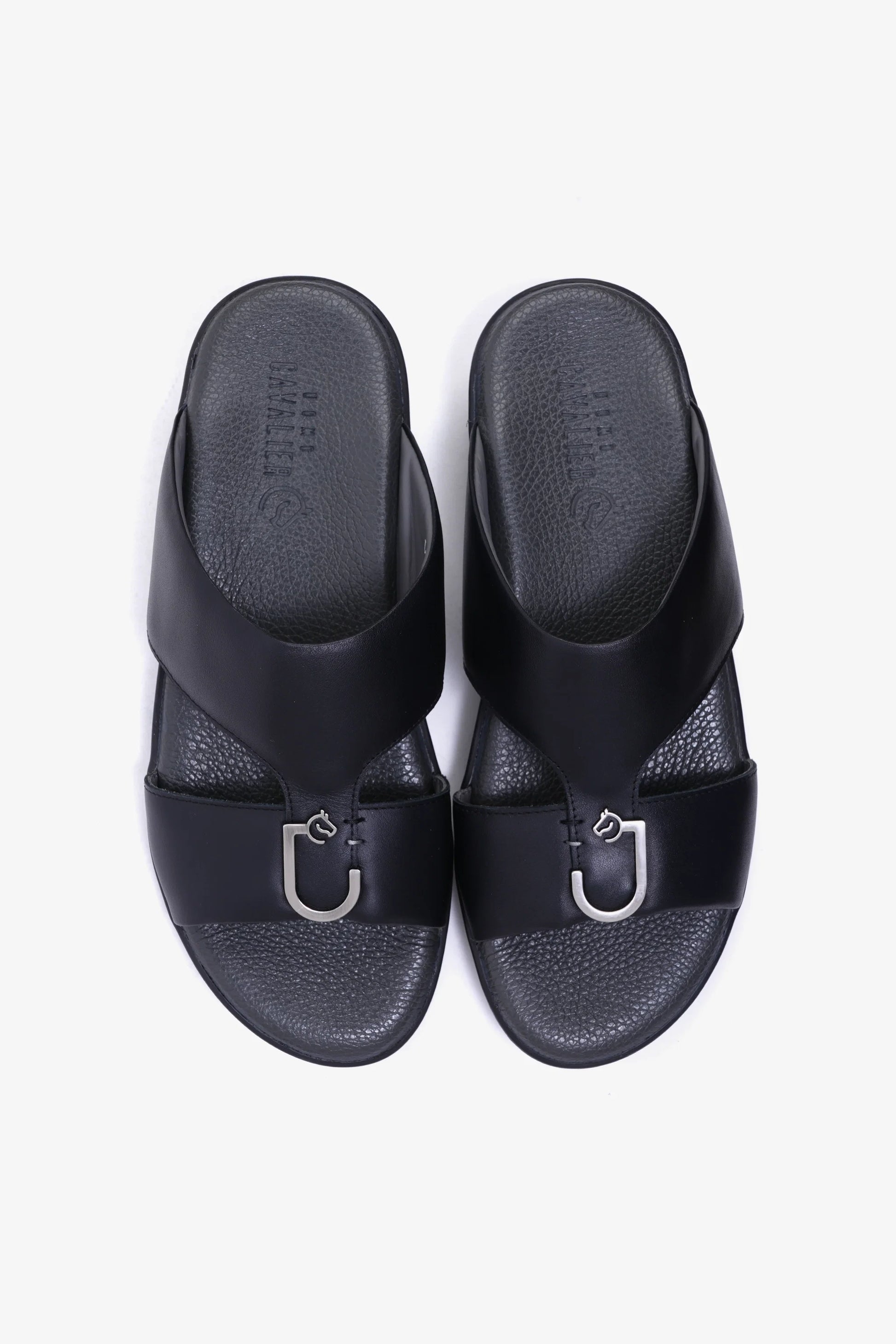 Cavalier Uomo Men's Arabic Sandals Black MSDCVDLR201