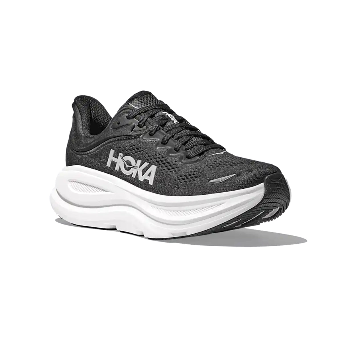HOKA MENS BONDI 9 ROAD RUNNING BLACK / WHITE-thumbmail-3