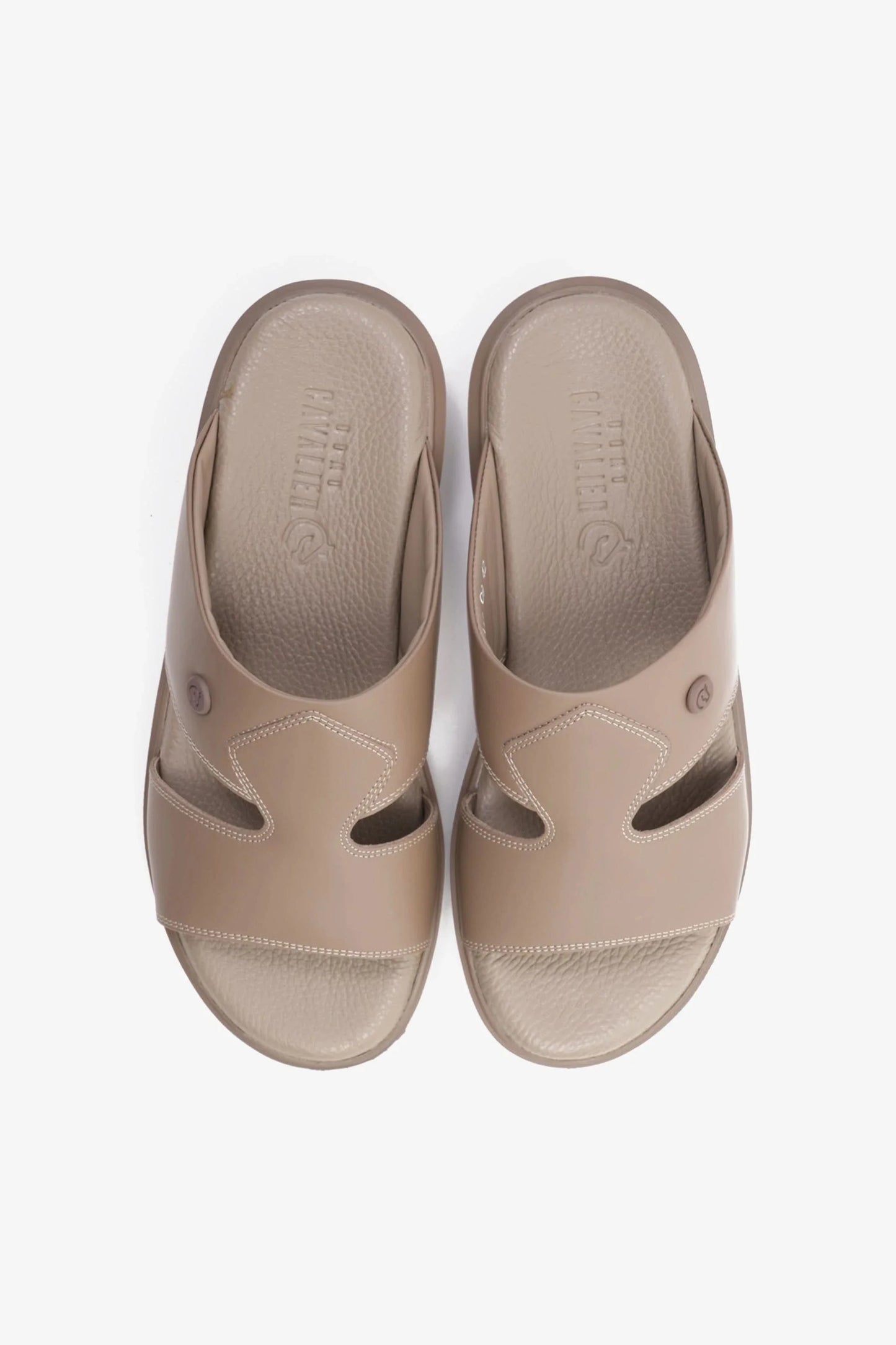 Cavalier Uomo Men's Comfortable Footbed Sandals Stone MSDCVALP109