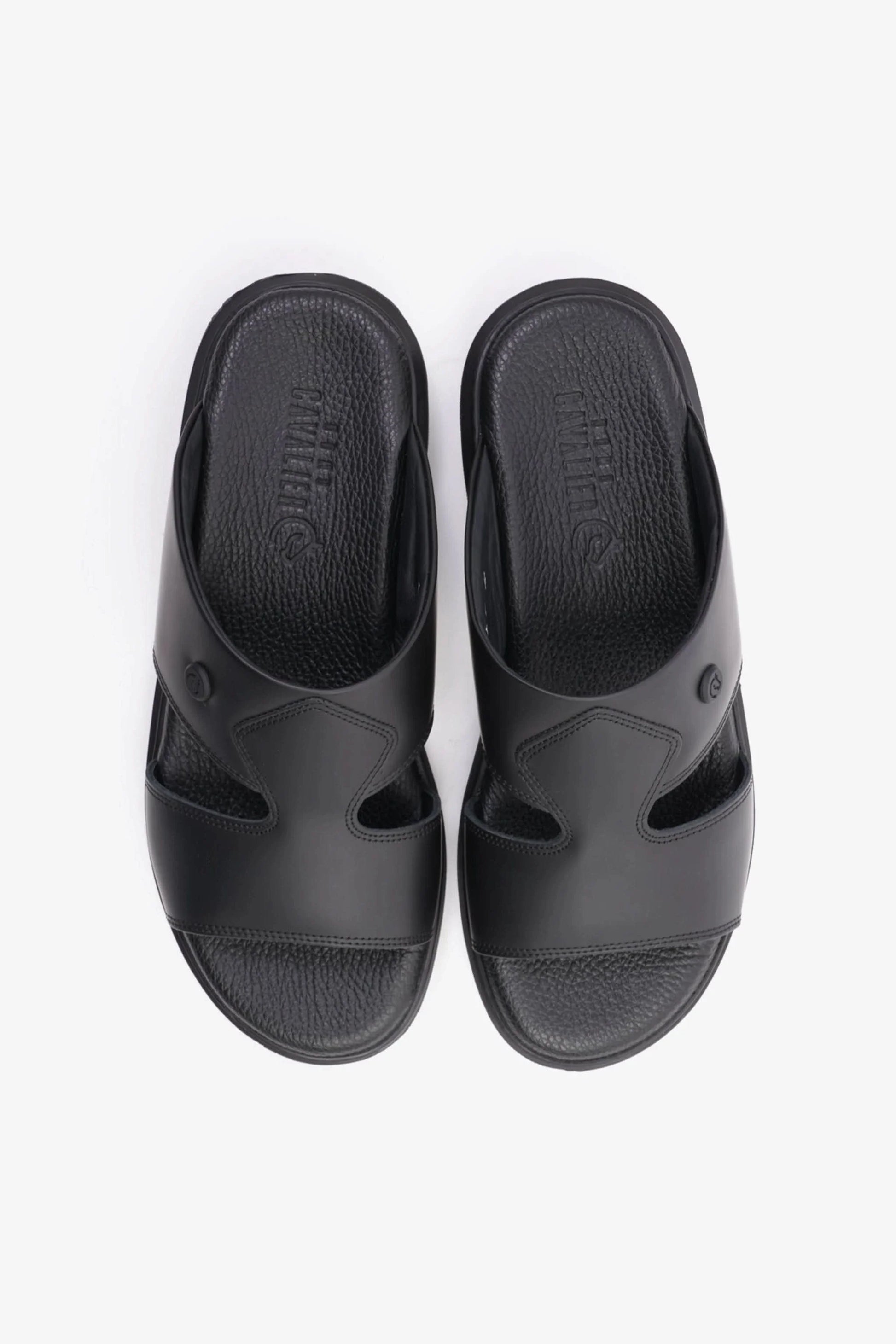 Cavalier Uomo Men's Stylish Sandals Black MSDCVALP109