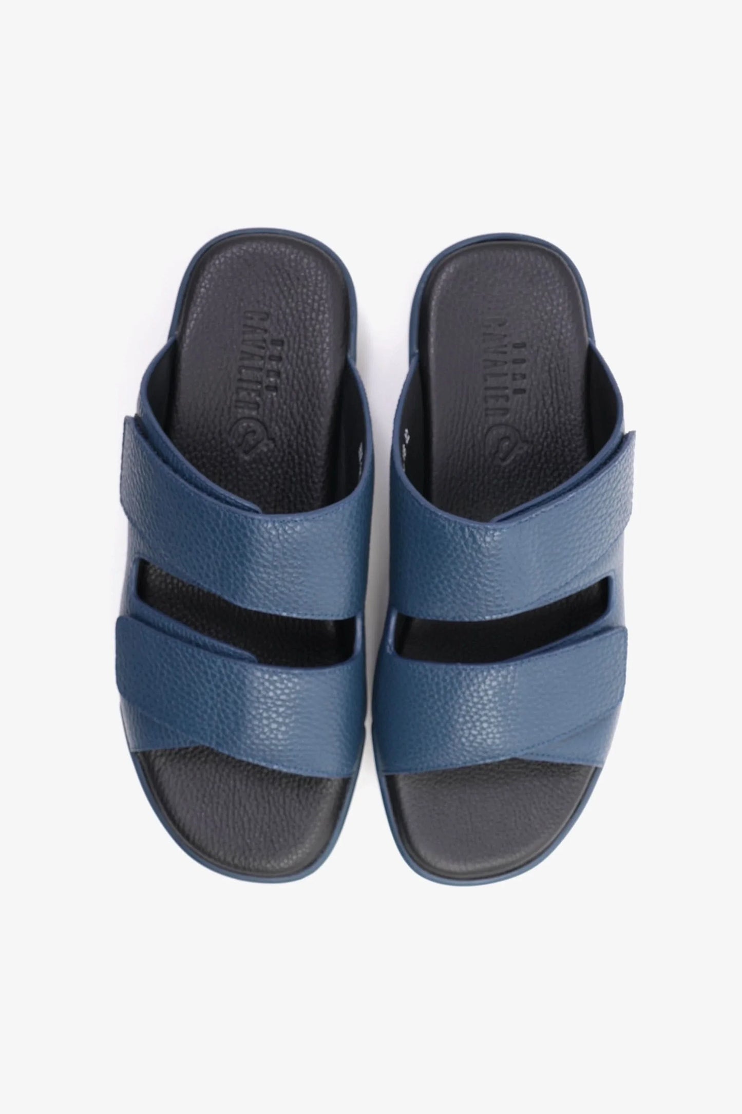 Cavalier Uomo Men's Leather Arabic Sandals Navy MSDCVHAR315