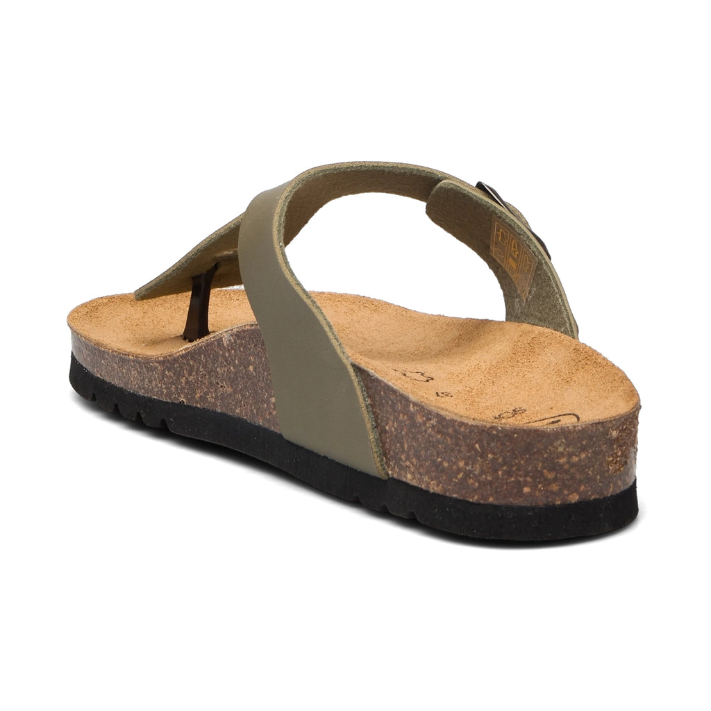 Scholl Nicole Pu Leather - Flip Flops Khaki