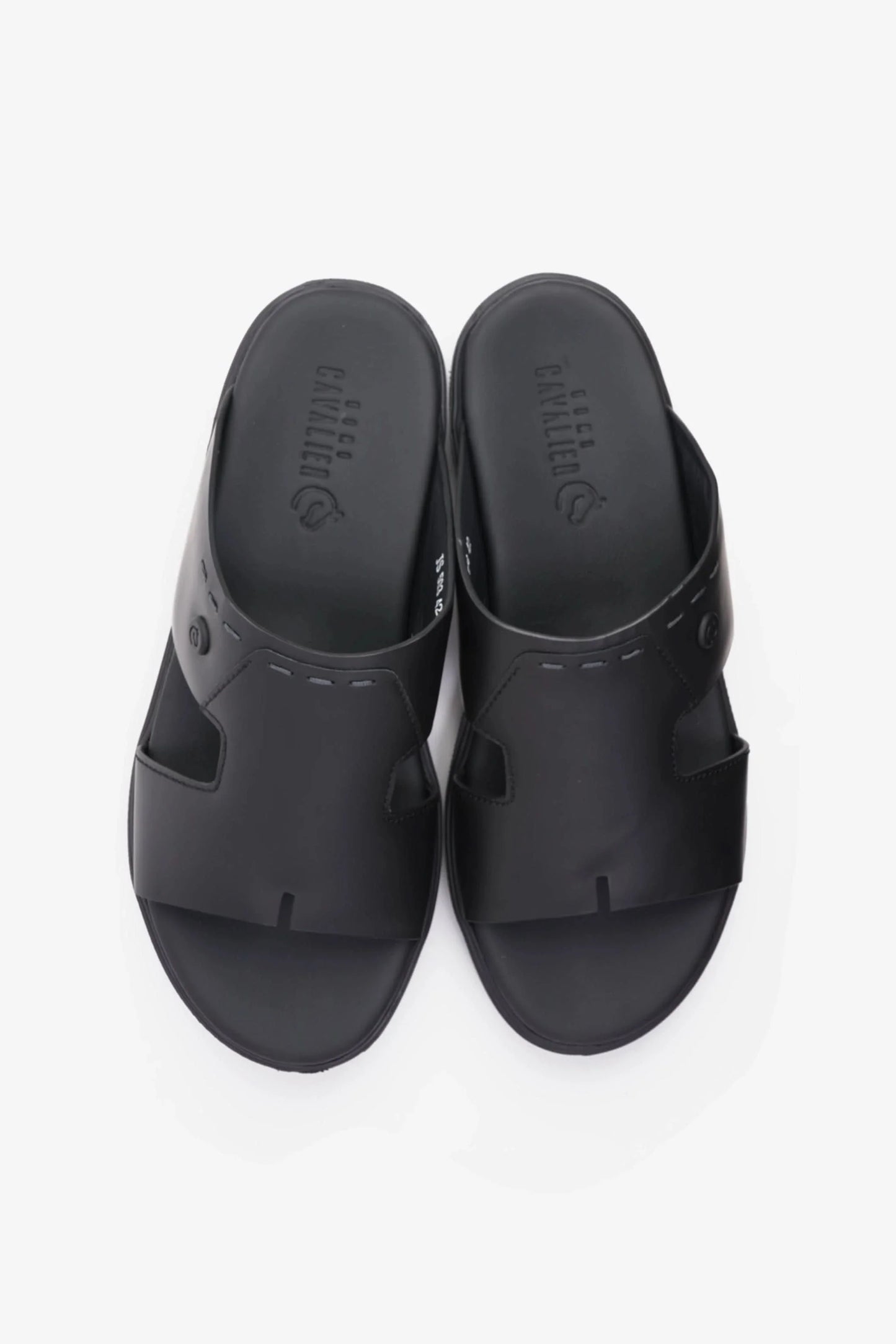 Cavalier Uomo Men's Slip-On Arabic Sandals Black MSDCVJS503