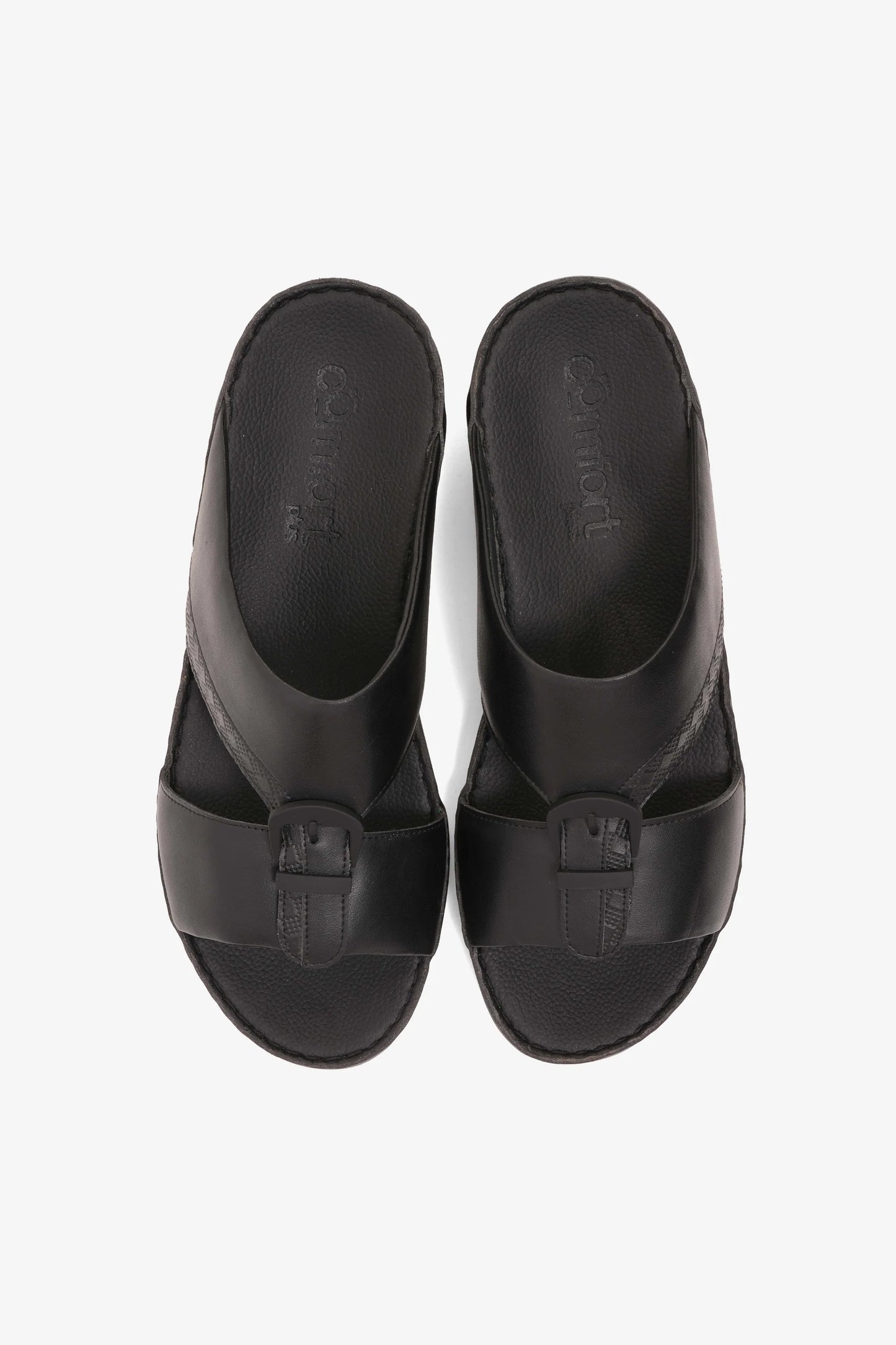 Comfort Plus Men's Traditional Style Sandals Black MSDCP901136