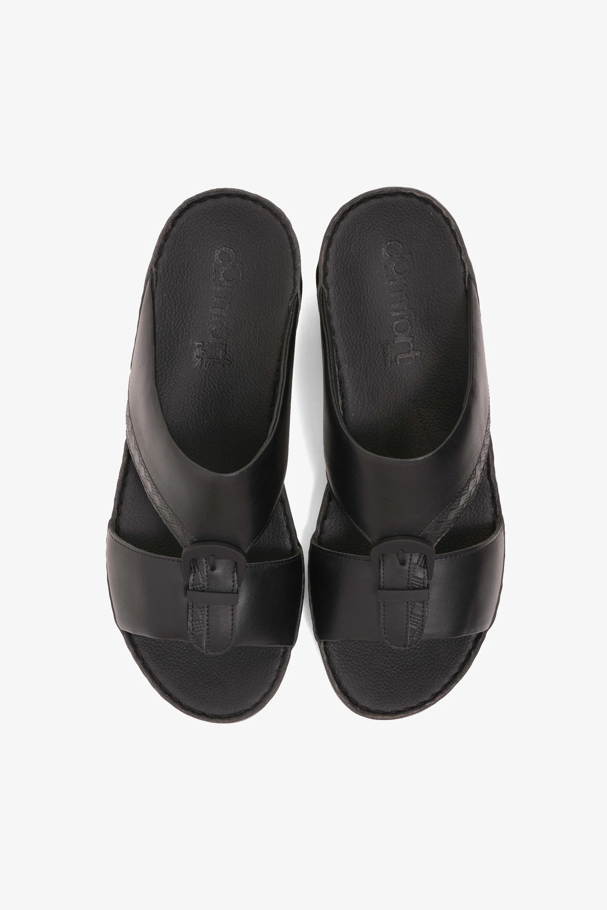 Comfort Plus Men's Traditional Style Sandals Black MSDCP901136