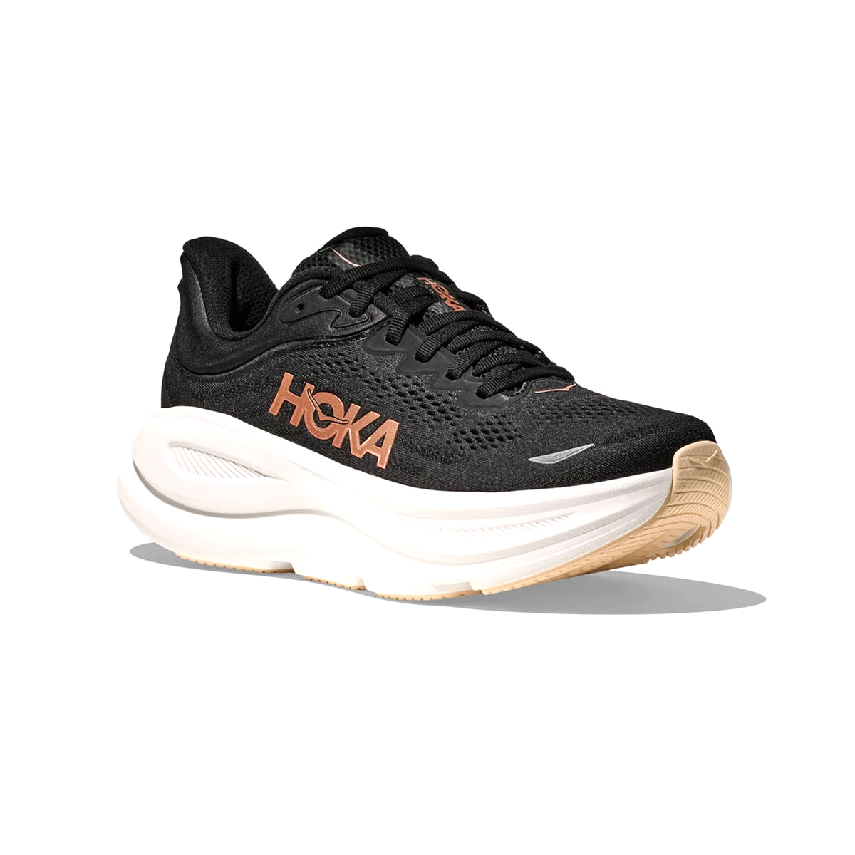 HOKA WOMENS BONDI 9 ROAD RUNNING BLACK / ROSE GOLD-thumbmail-2