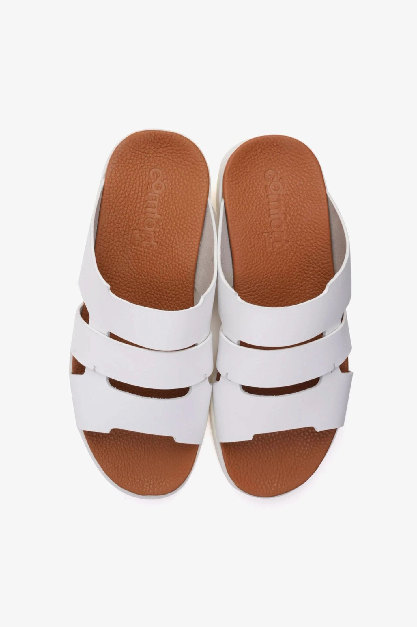Comfort Plus Men's 2.2mm Arabic Sandals White MSDCPKYB66