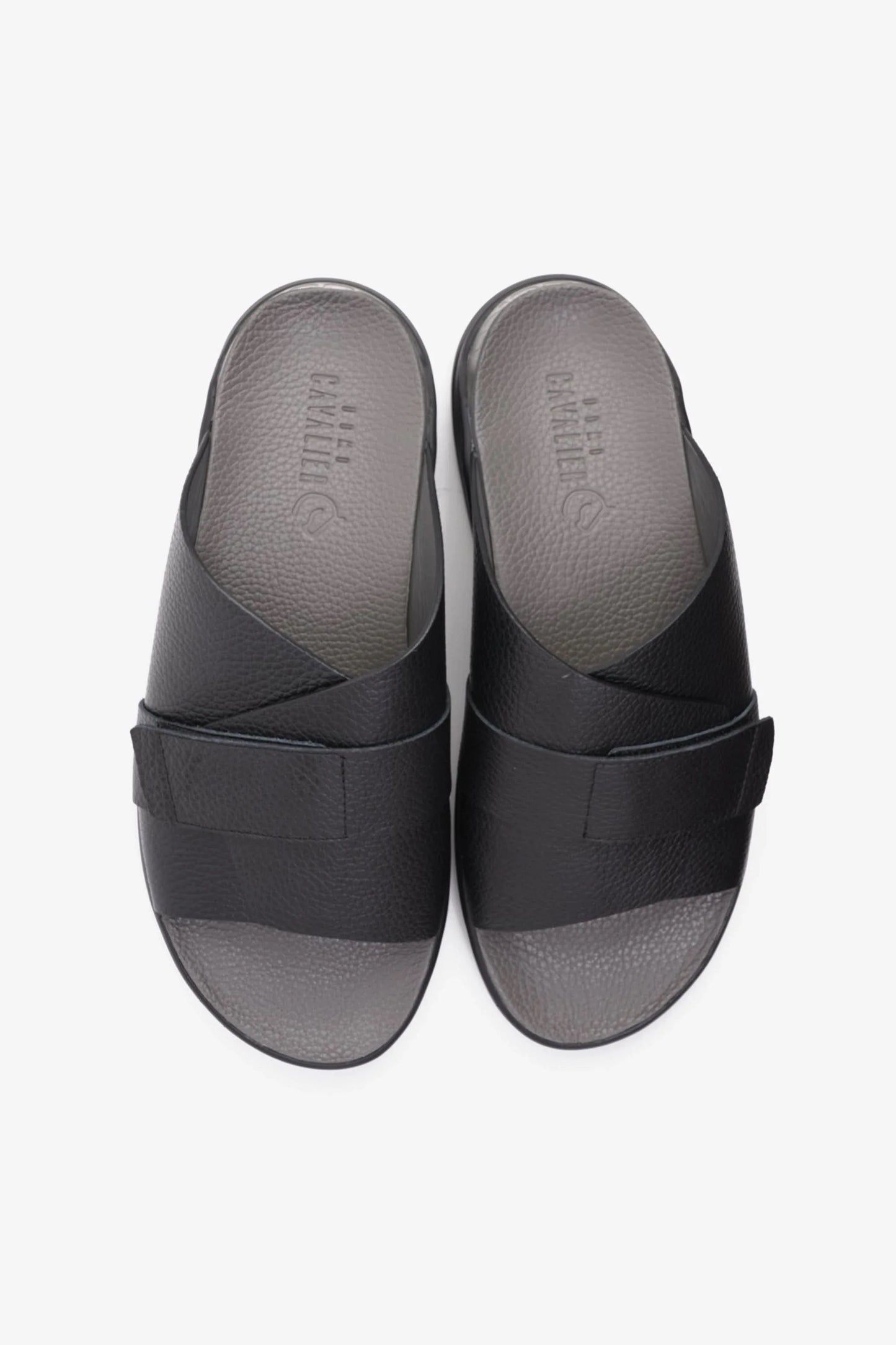 Cavalier Uomo Men's Strappy Sandals Black MSDCVSUN508