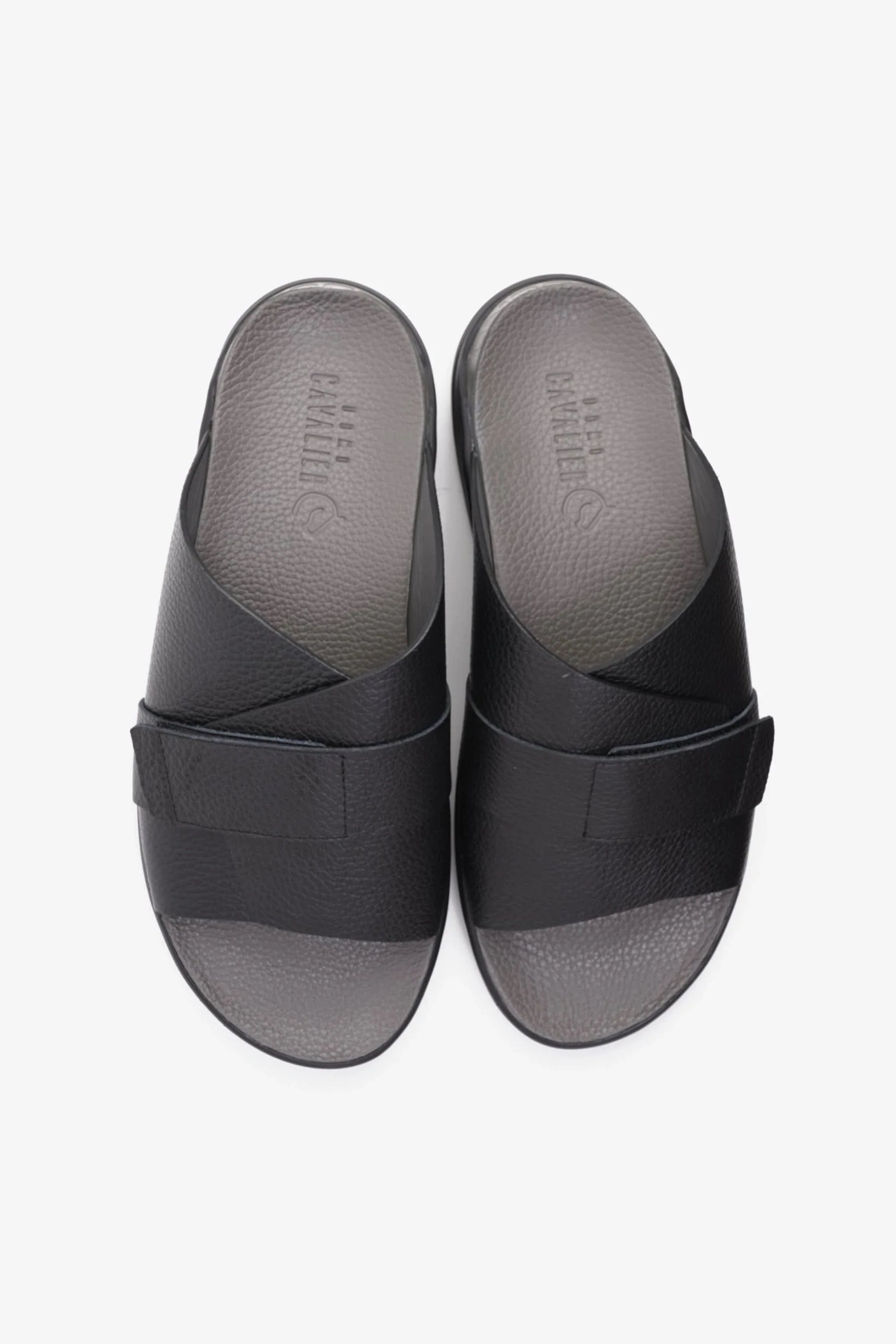 Cavalier Uomo Men's Strappy Sandals Black MSDCVSUN508