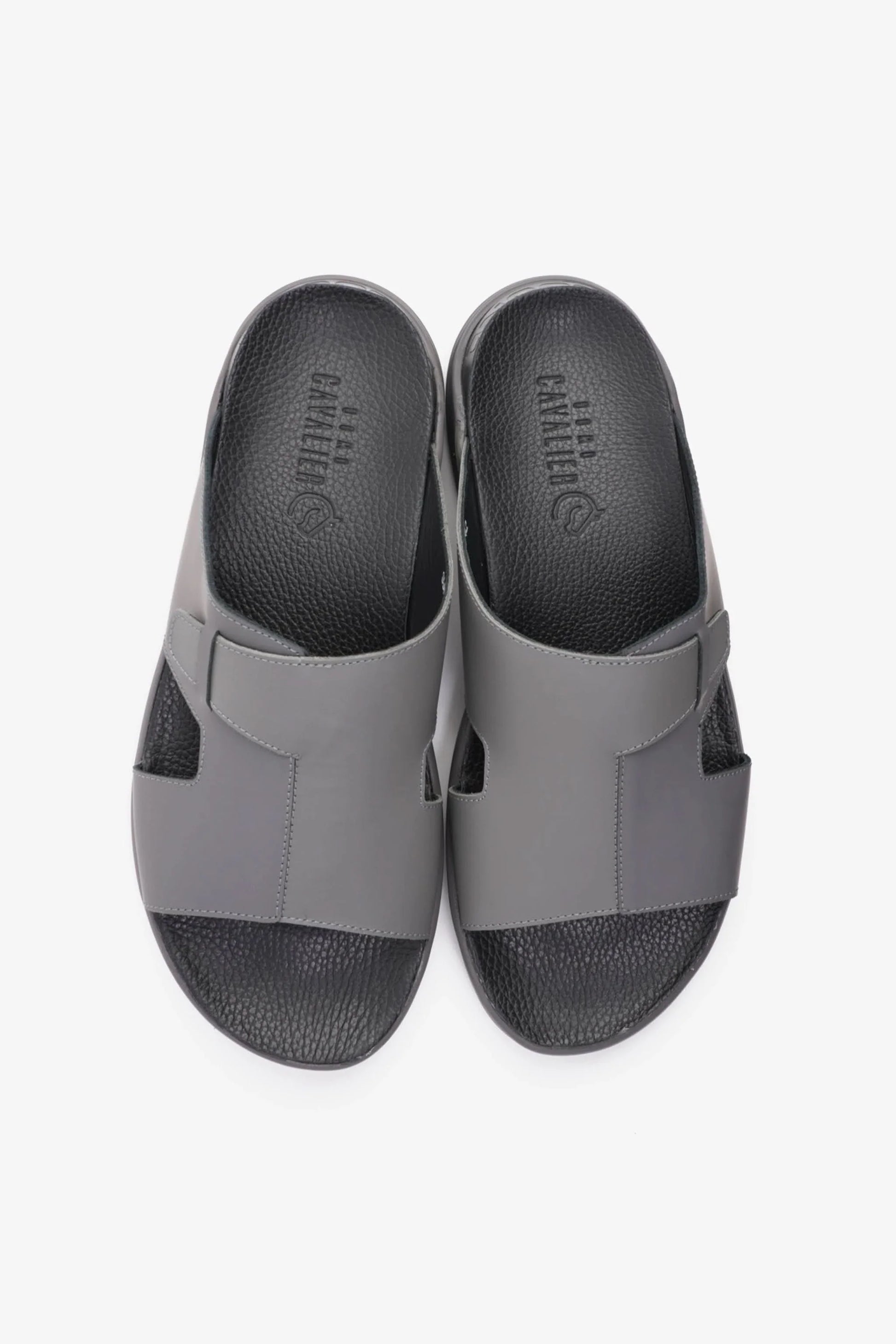 Cavalier Uomo Men's Classic Traditional Arabic Sandals Grey MSDCVSUN509