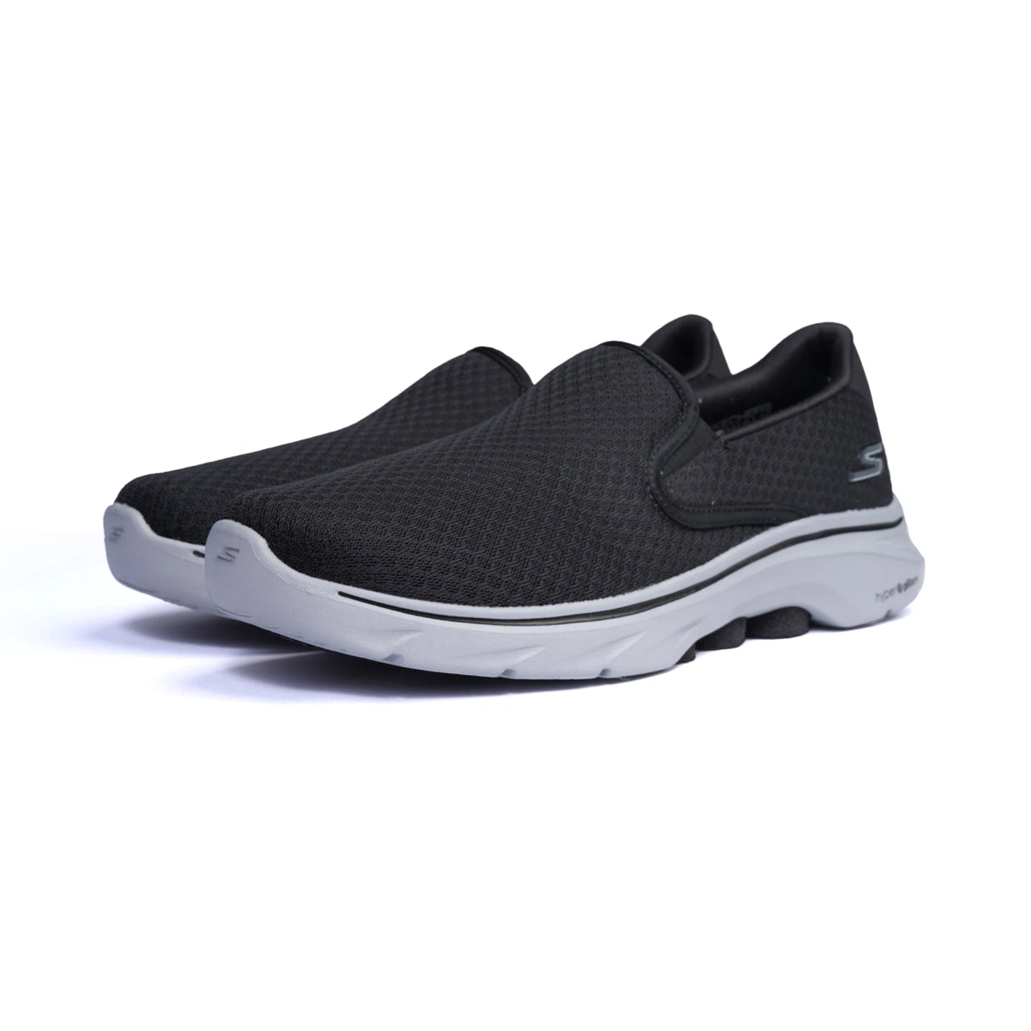 Skechers Go Walk 7 Men Memory Foam Walking Shoes Black-Grey