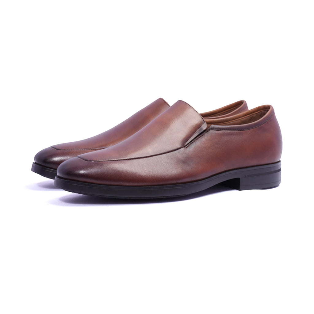 Comfort Plus Classic Leather Loafers For Men's Brown