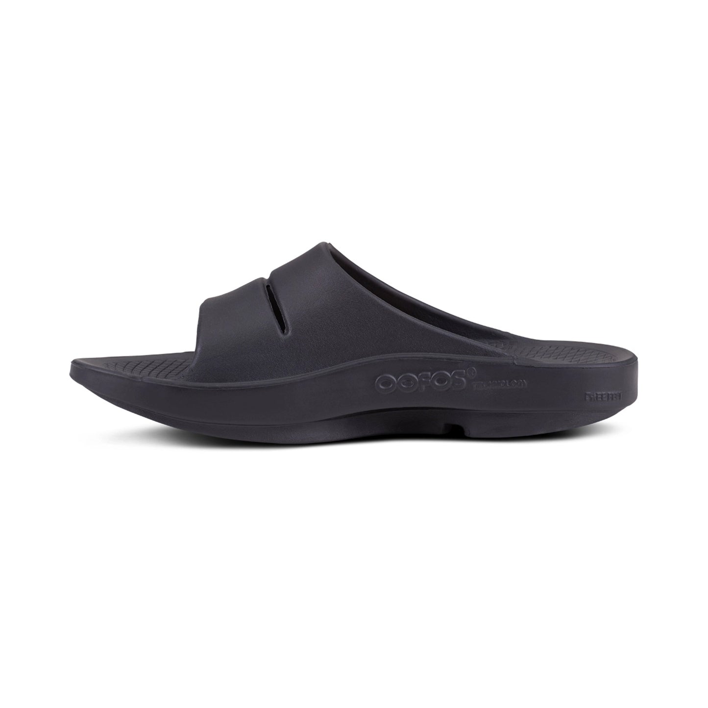 OOFOS MEN'S OOAHH SPORT SLIDE SANDAL - BLACK