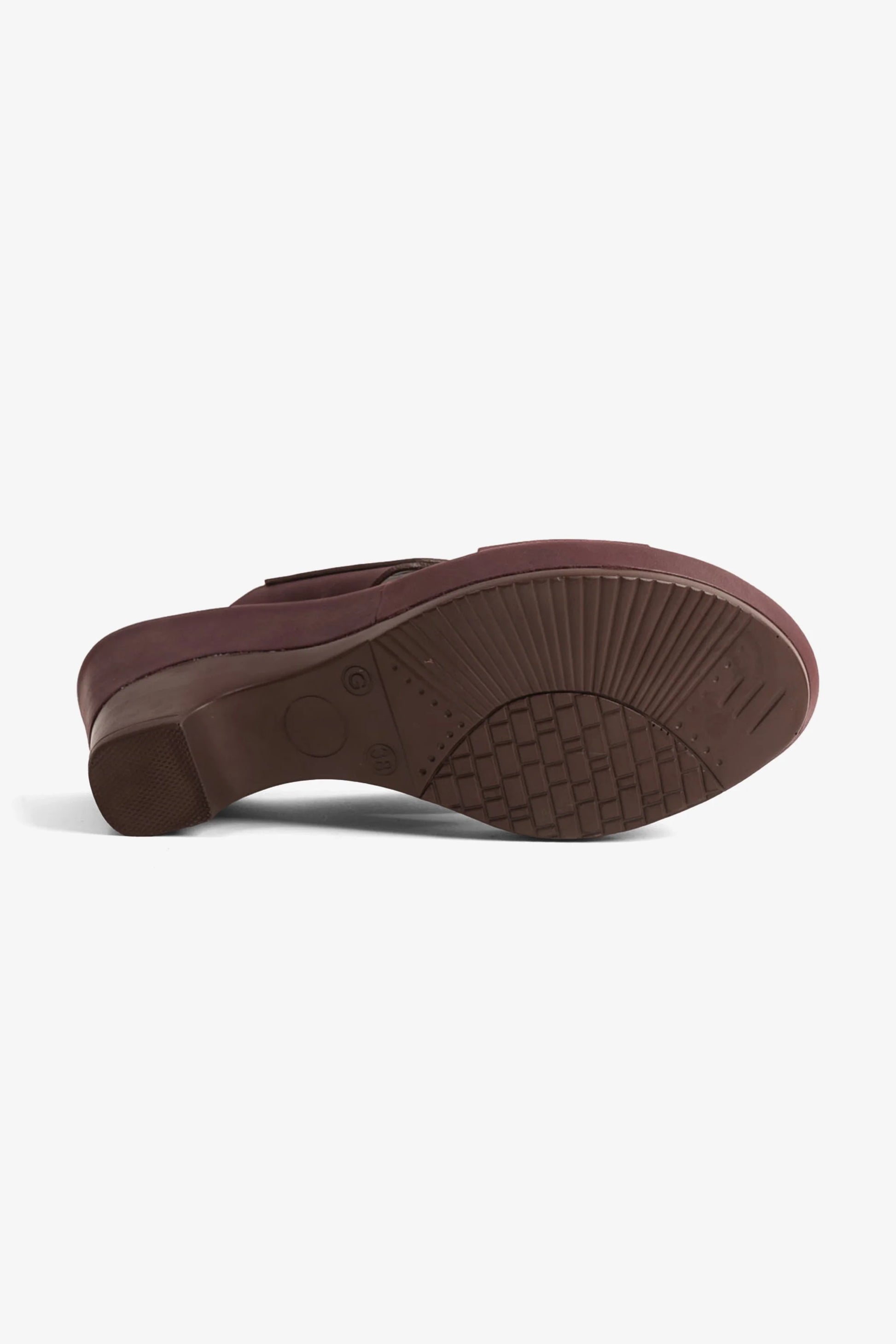 Comfort Plus Women's Cross-Strap Slide Sandals Brown LSDCP9108