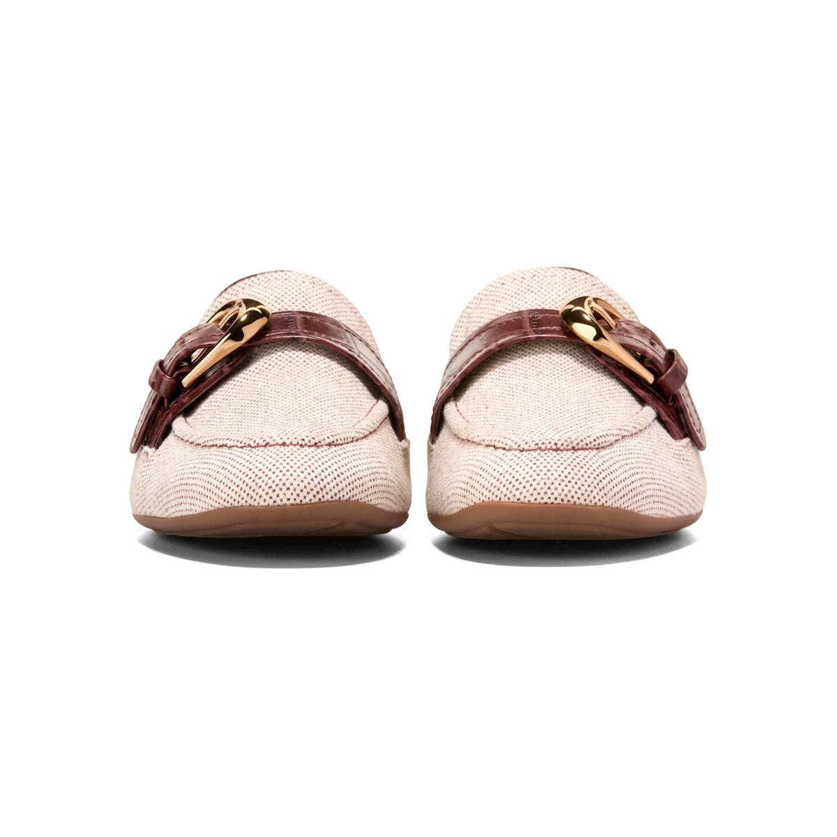 COLE HAAN LADIES GRAND AMBITION ALETTE BUCKLE LOAFERS BEIGE-thumbmail-3