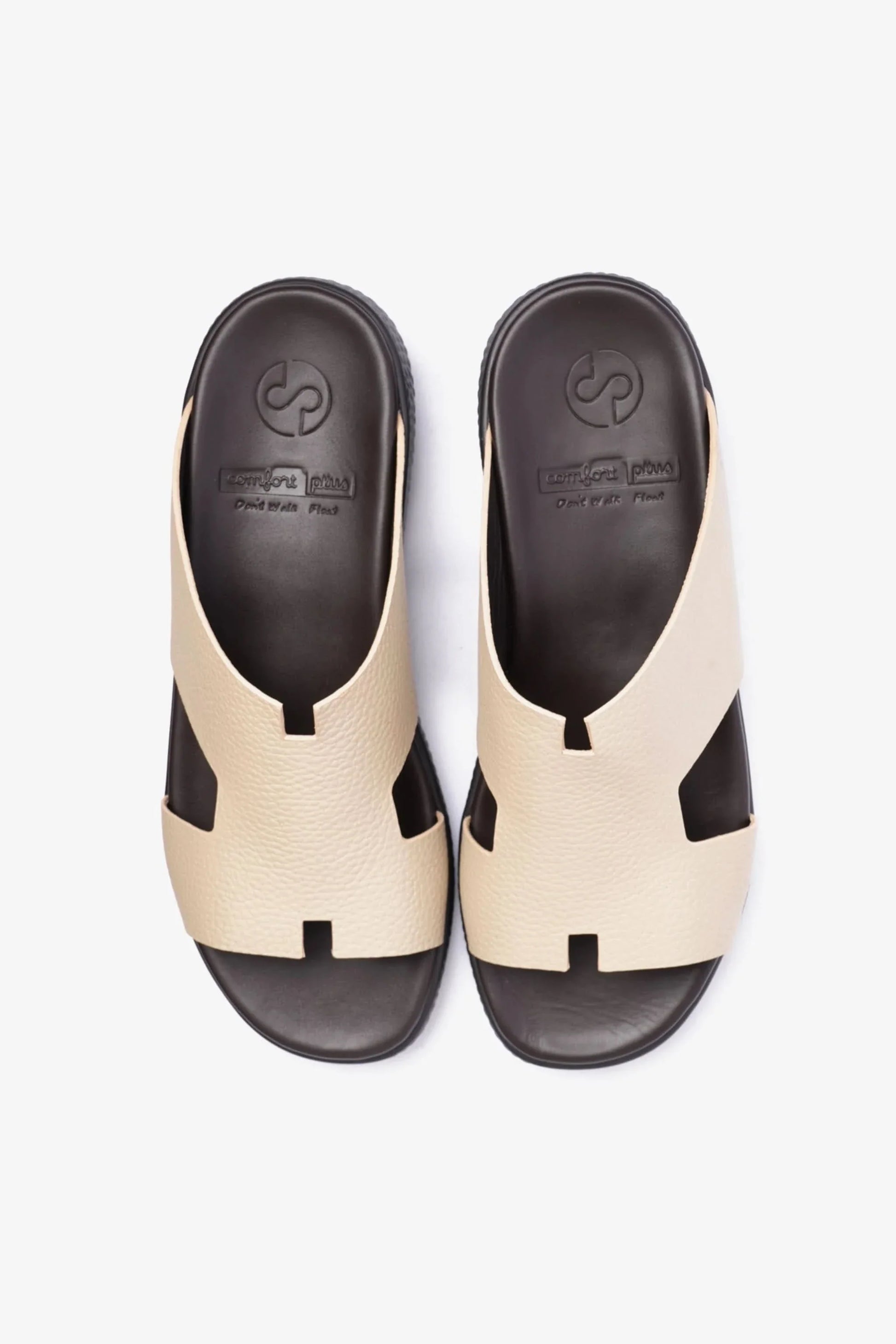 Comfort Plus Men's Classic Leather Sandals Mandorla D105