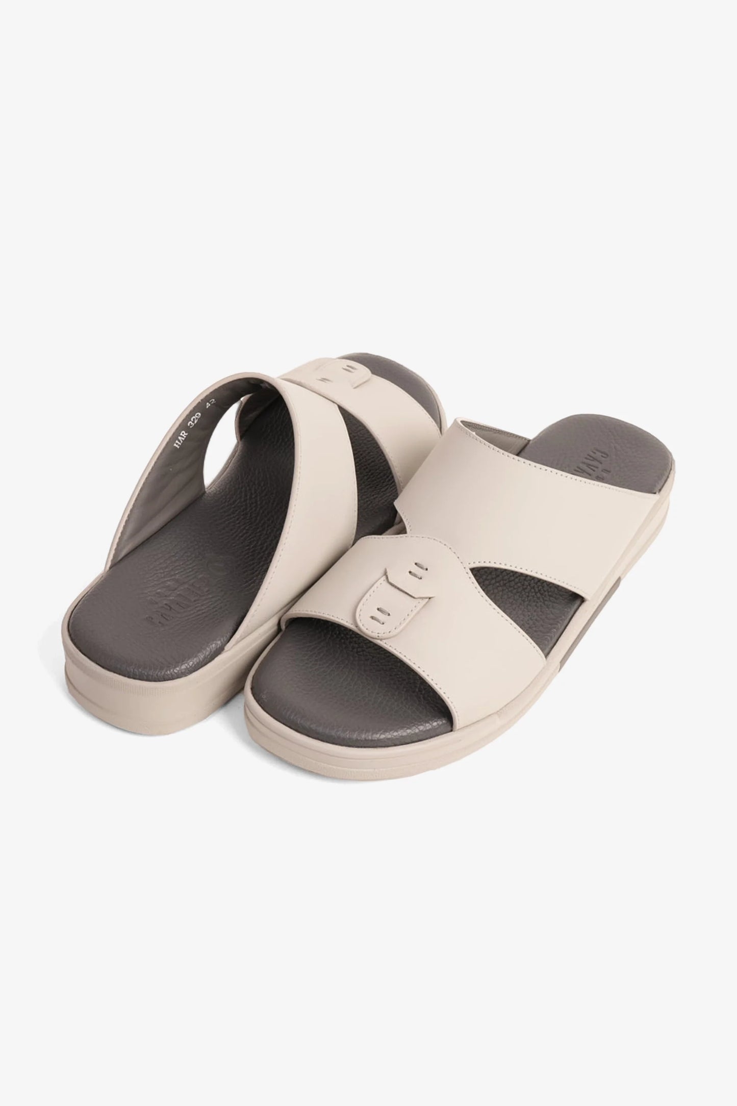 Cavalier Uomo Men's Arabic Sandals Light Grey MSDCVHAR329