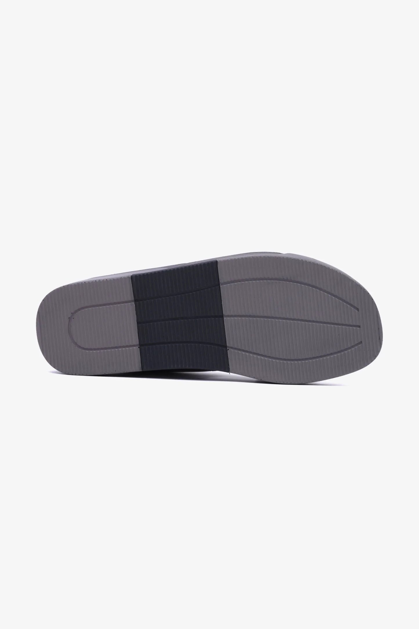 Cavalier Uomo Men's Leather Slide Sandals Grey MSDCVHAR312