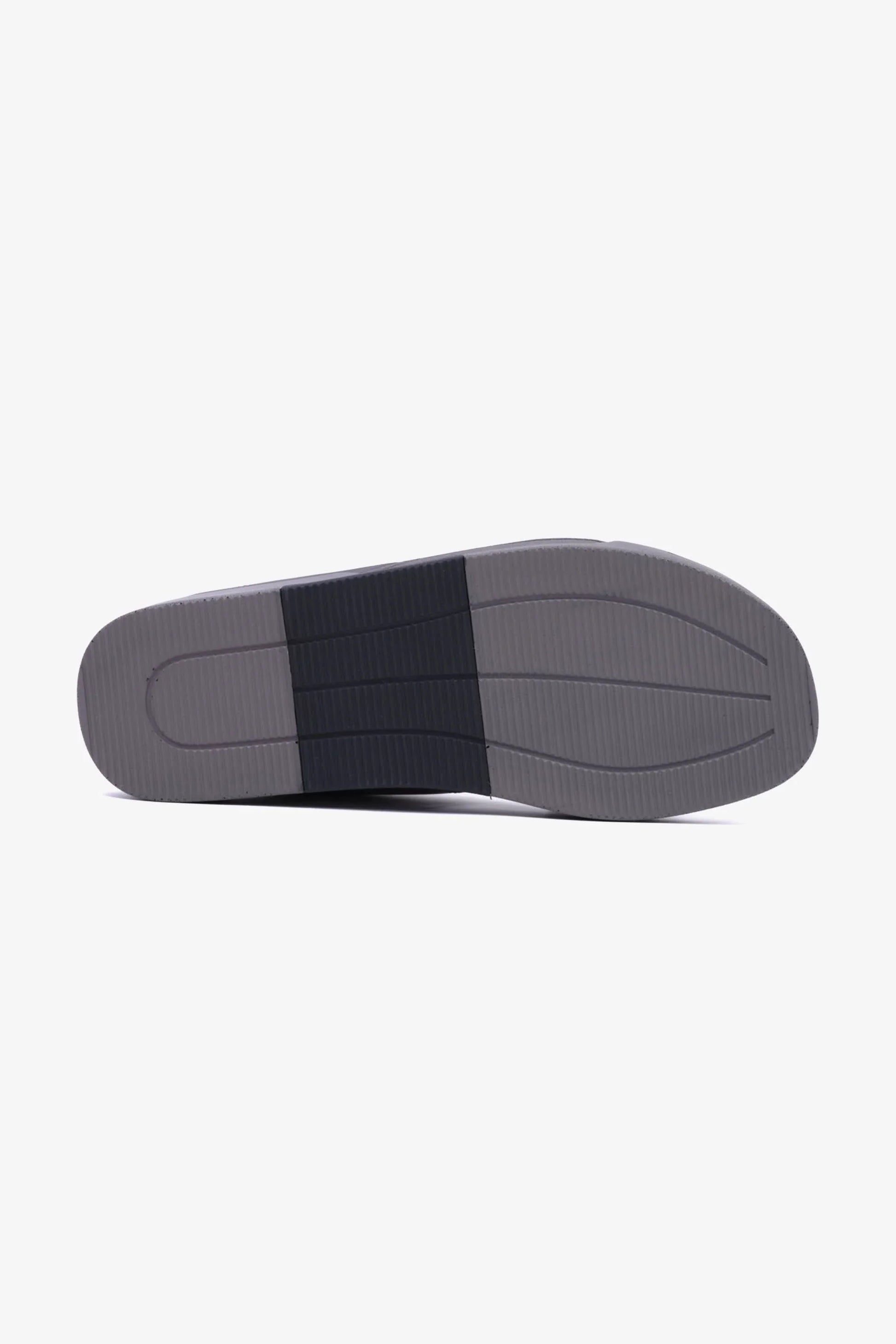 Cavalier Uomo Men's Leather Slide Sandals Grey MSDCVHAR312